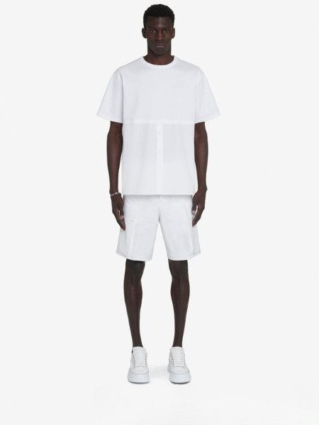 o1srvl11e0226 Cargo Shorts In White