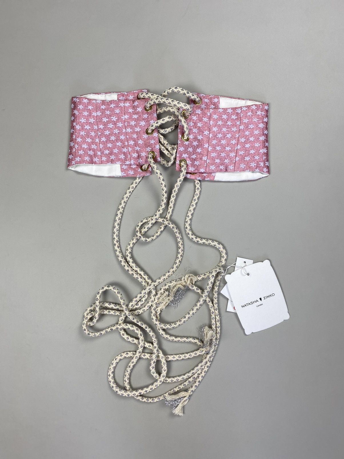 Designer × Natasha Zinko BNWT! Natasha Zinko brocade corset belt size US 0 / IT 38 Size ONE SIZE - 12 Thumbnail
