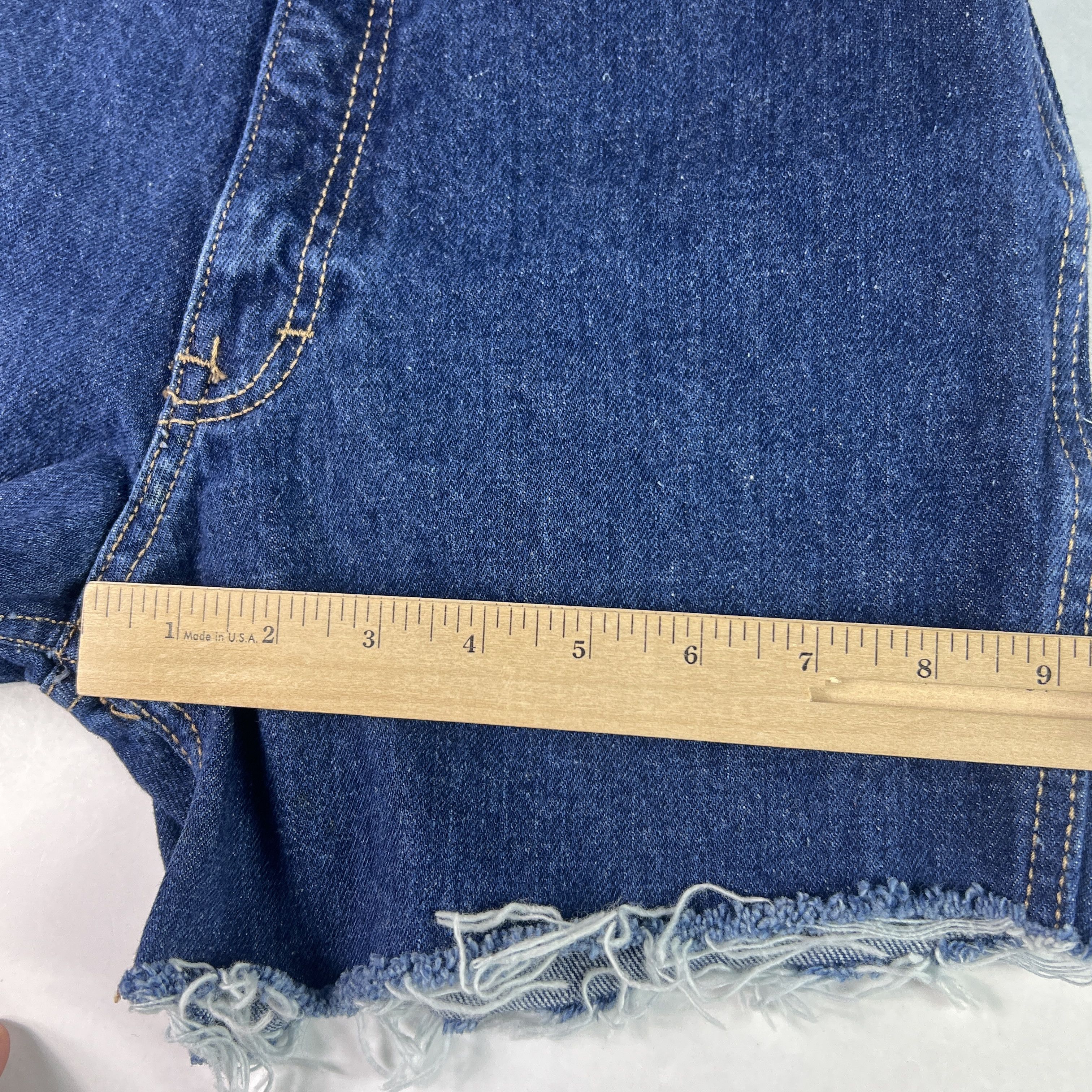 Calvin Klein VTG 80s Calvin Klein Shorts High Rise Cut Off Denim Jorts Size 25" / US 0 / IT 36 - 15 Thumbnail
