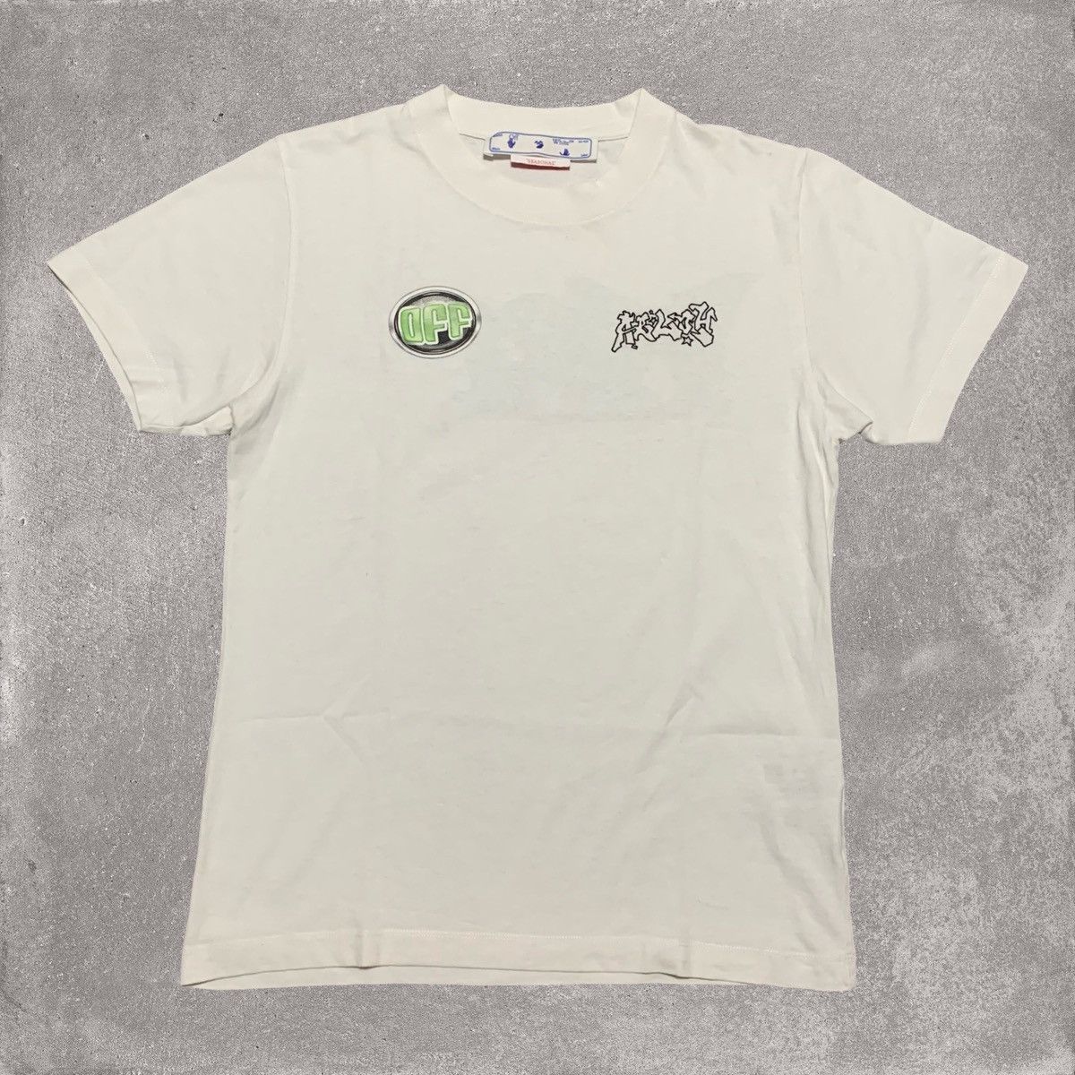 Off-White Off White Small Weed Graphic White Tee Virgil Abloh Size US S / EU 44-46 / 1 - 2 Thumbnail