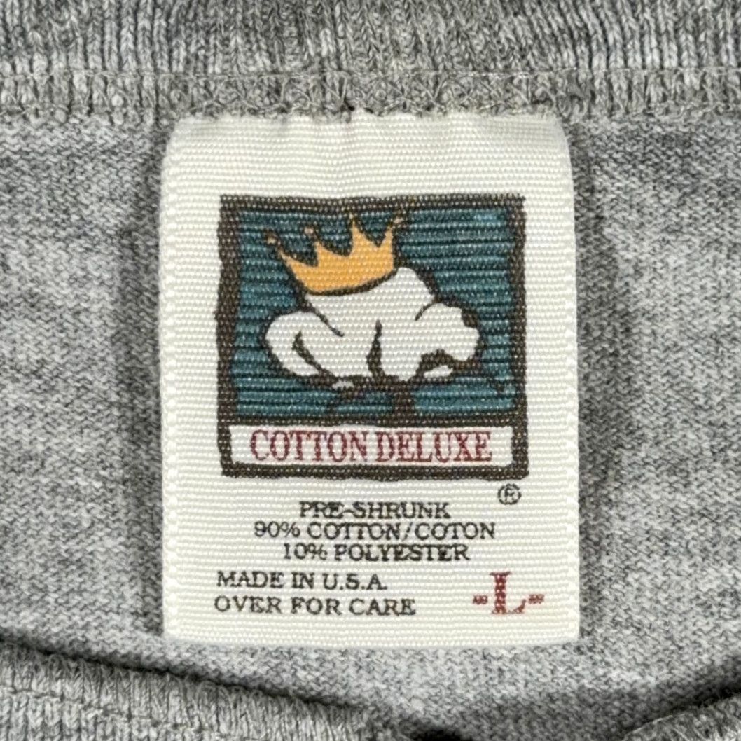 Vintage VINTAGE GM Desert Proving Ground Shirt Mens Large Gray Cotton Deluxe 90s USA Henley Logo Size US L / EU 52-54 / 3 - 5 Thumbnail