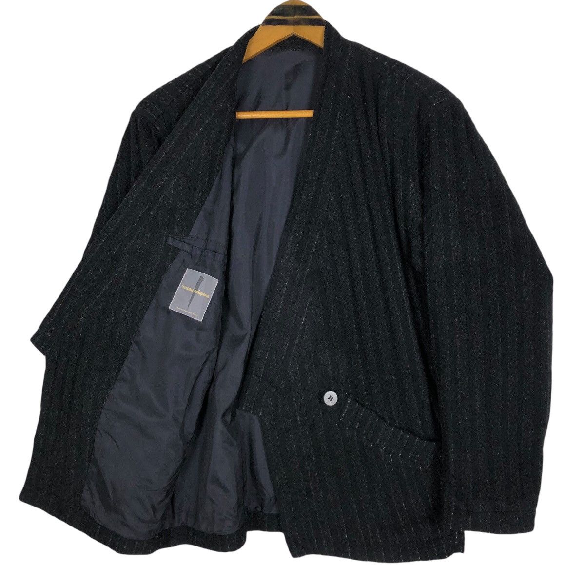 Issey Miyake Vintage 80s Issey Miyake Striped Kimono Coat Size M / US 6-8 / IT 42-44 - 7 Thumbnail