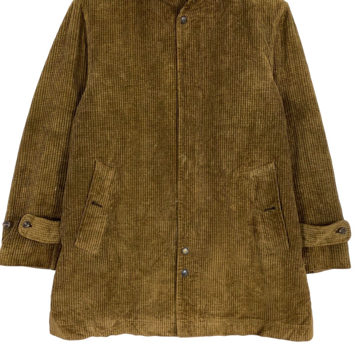 Japanese Brand Van Jac Coduroy Long Coat Inspired Yohji Yamamoto Size US L / EU 52-54 / 3 - 4 Thumbnail