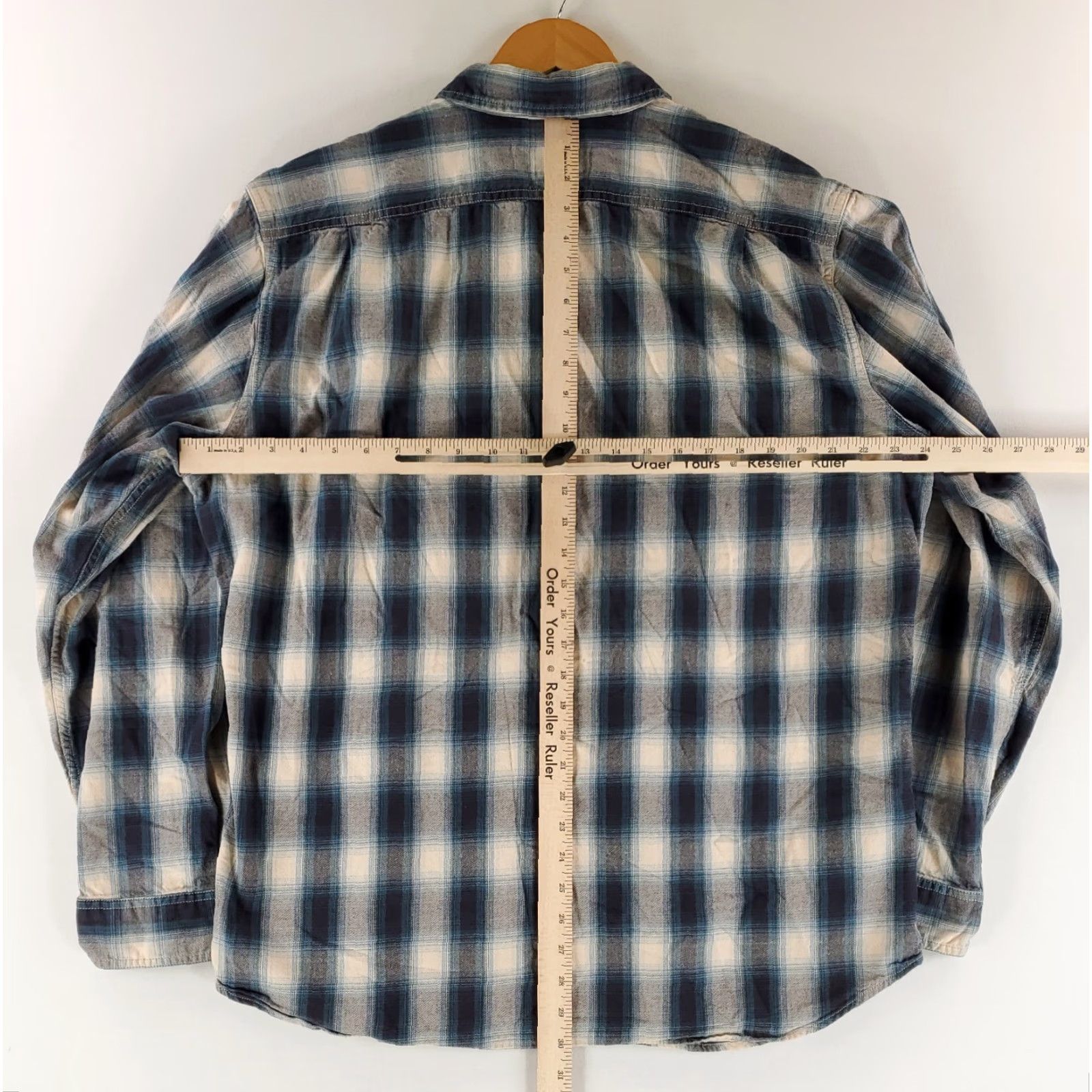 Filson Filson Flannel Button Up Shirt Blue White Plaid Long Sleeve Mens XL Multicolor Size US XL / EU 56 / 4 - 6 Thumbnail
