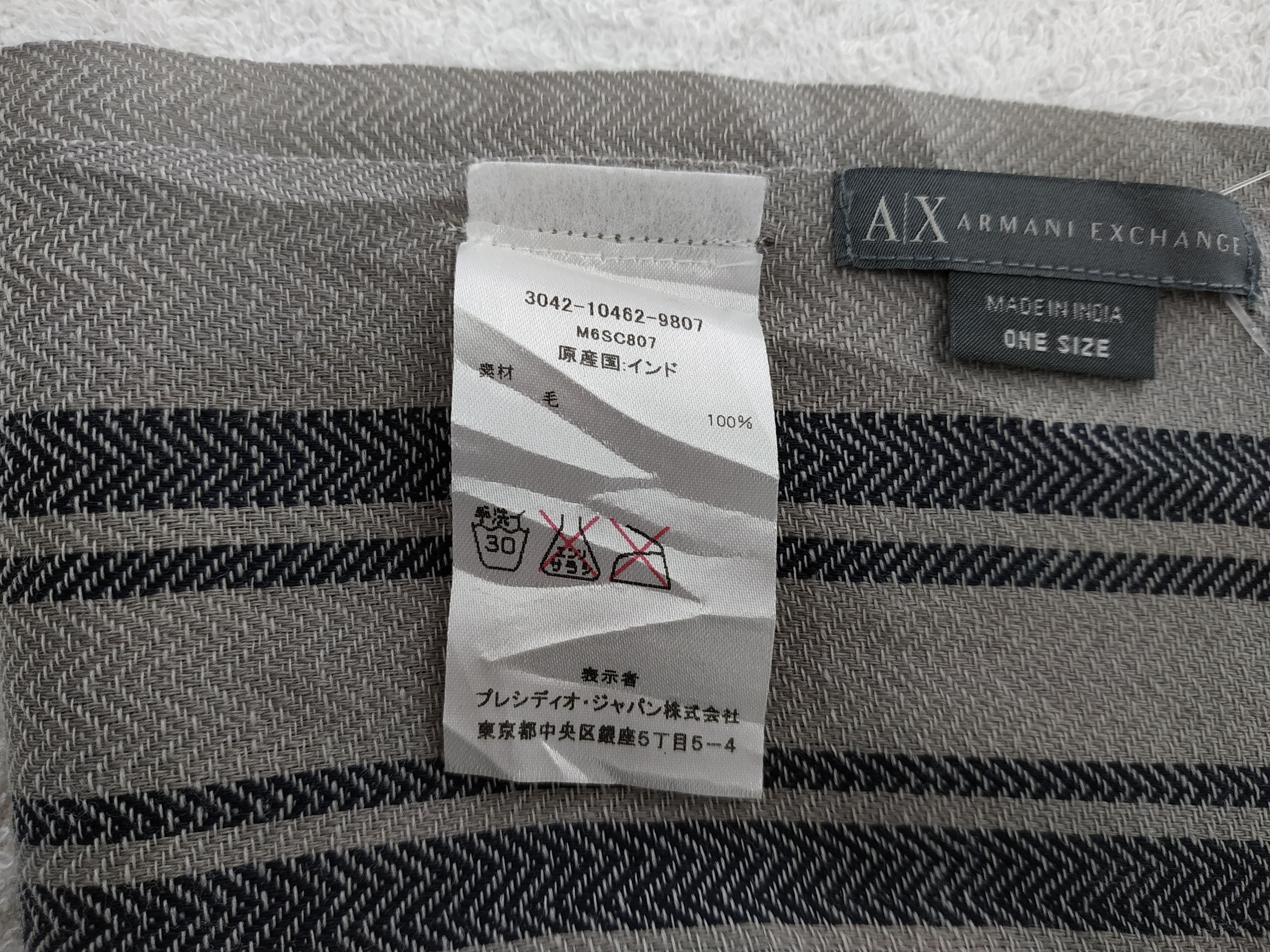 Armani Exchange Vintage Armani Exchange Scarf/Muffler/Neckwear MF305 Size ONE SIZE - 7 Thumbnail