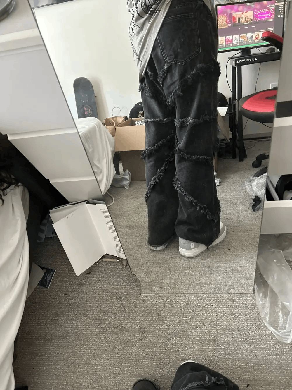 Japanese Brand × Vintage Y2k Retro Oversized Punk Retro Hip Hop Jeans Size US 30 / EU 46 - 4 Thumbnail