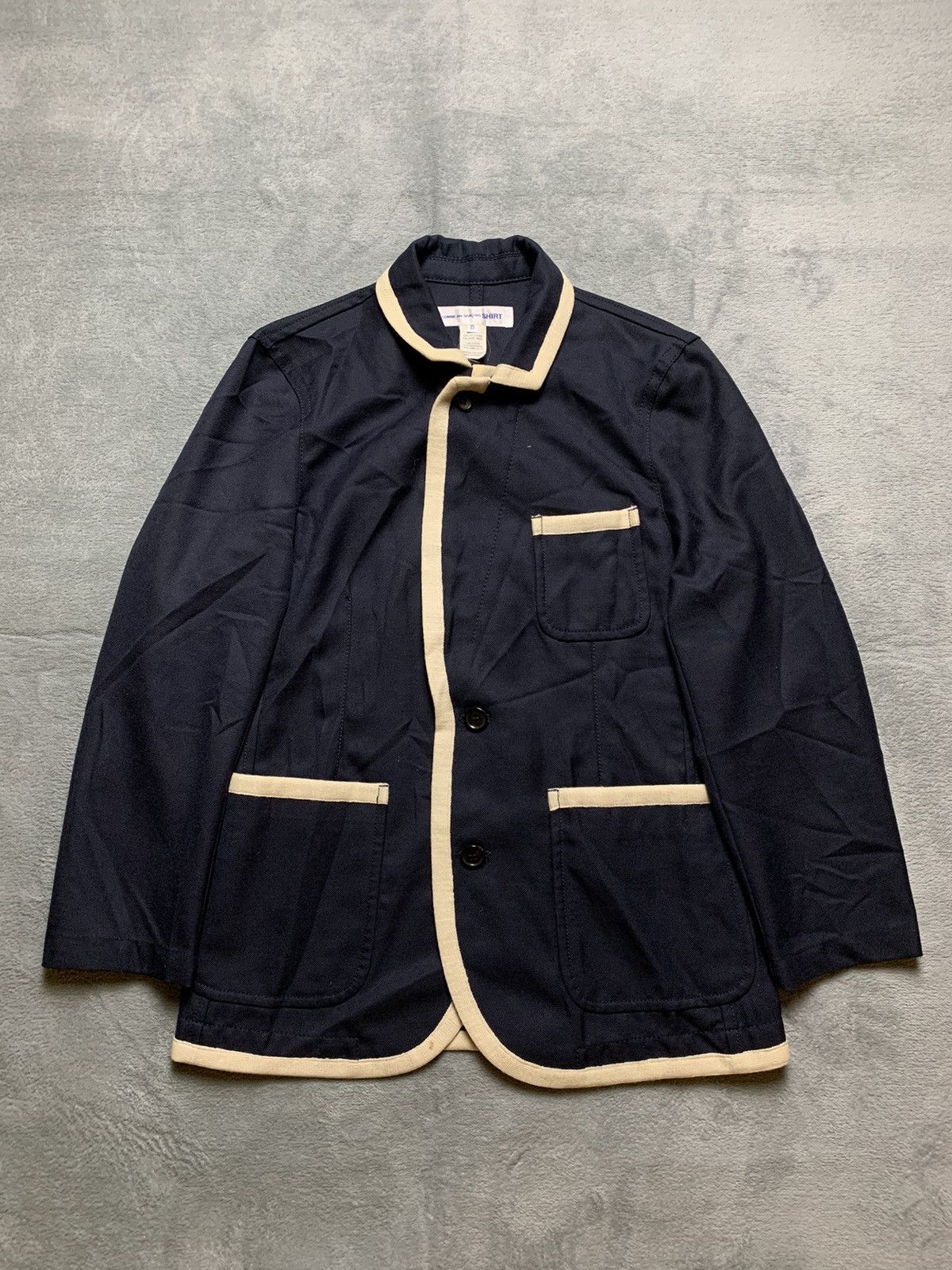 Comme des Garcons SHIRT COMME DES GARCONS SHIRT POLY LINING BLAZER Size 38R - 1 Thumbnail