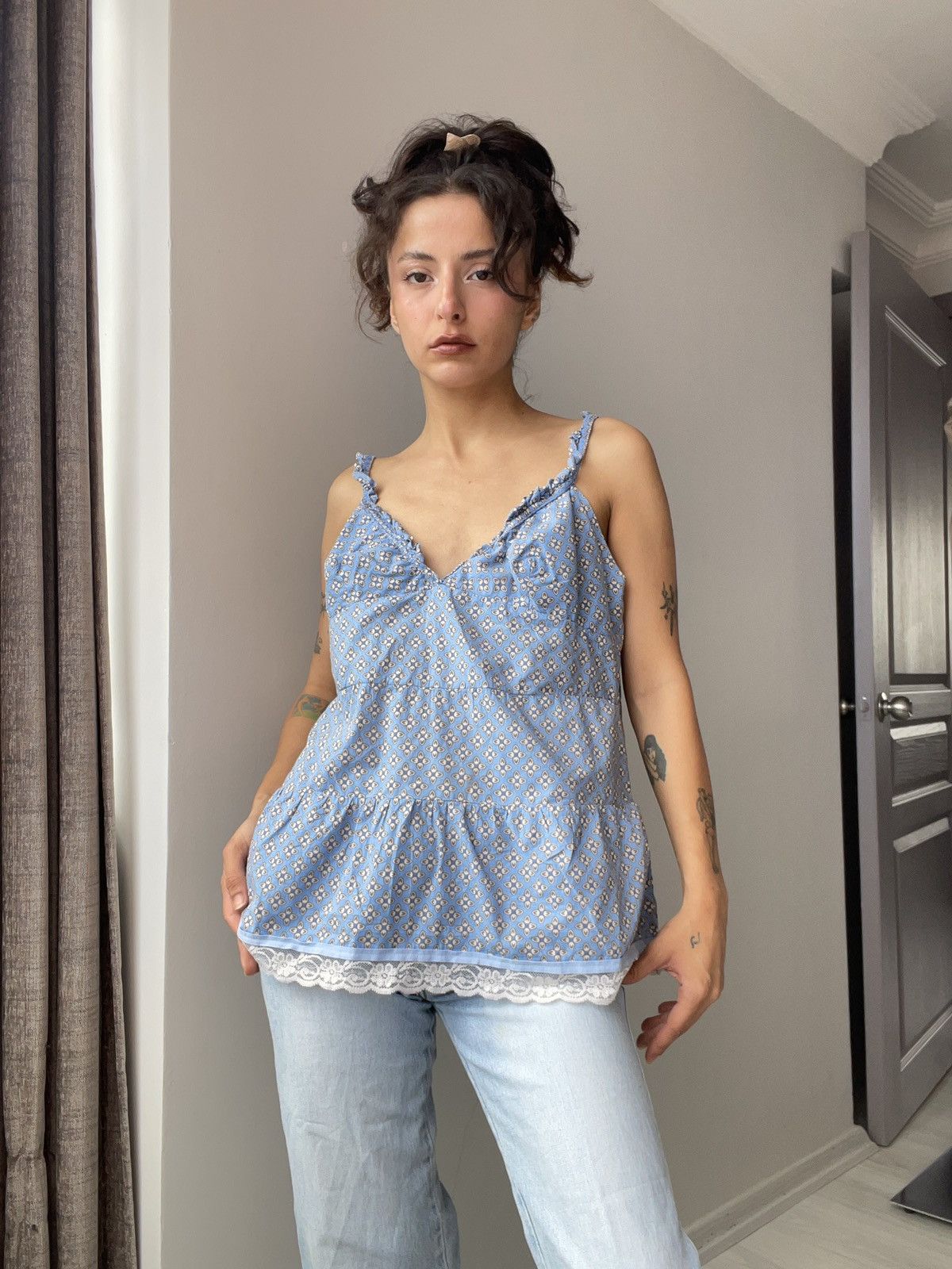 Benetton Benetton blouse Size L / US 10 / IT 46 - 2 Thumbnail