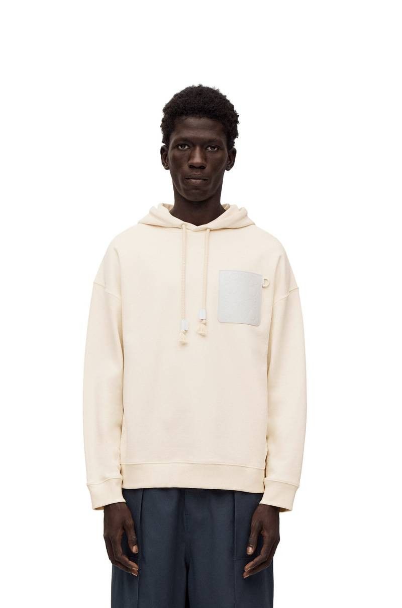 Loewe o1in1g0526 Relaxed Fit Hoodie in Cream Size US M / EU 48-50 / 2 - 3 Thumbnail