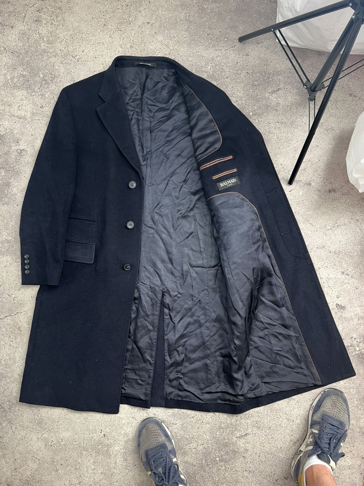 Balmain Balmain Wool Coat Luxury Vintage Jacket Size M Size US M / EU 48-50 / 2 - 7 Thumbnail