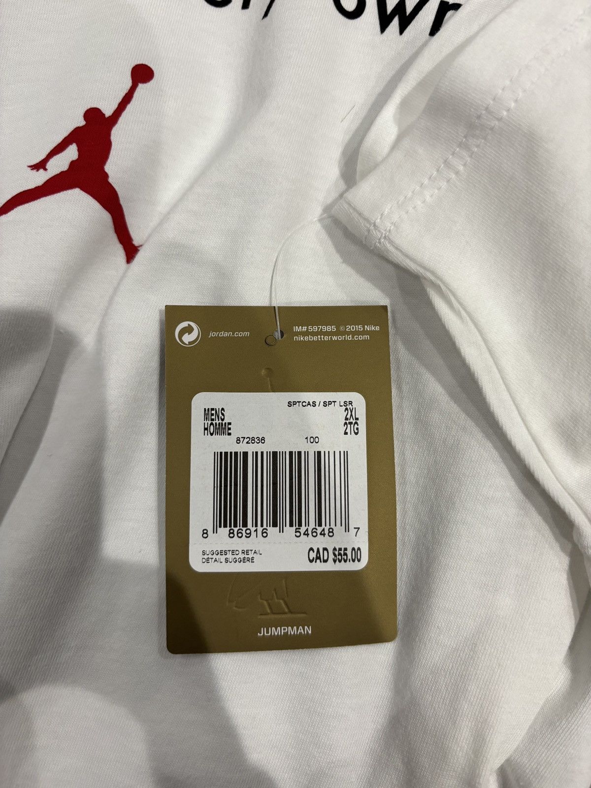 Jordan Brand × October's Very Own Jordan x OVO Collection Tee White Size: XXL Size US XXL / EU 58 / 5 - 4 Thumbnail