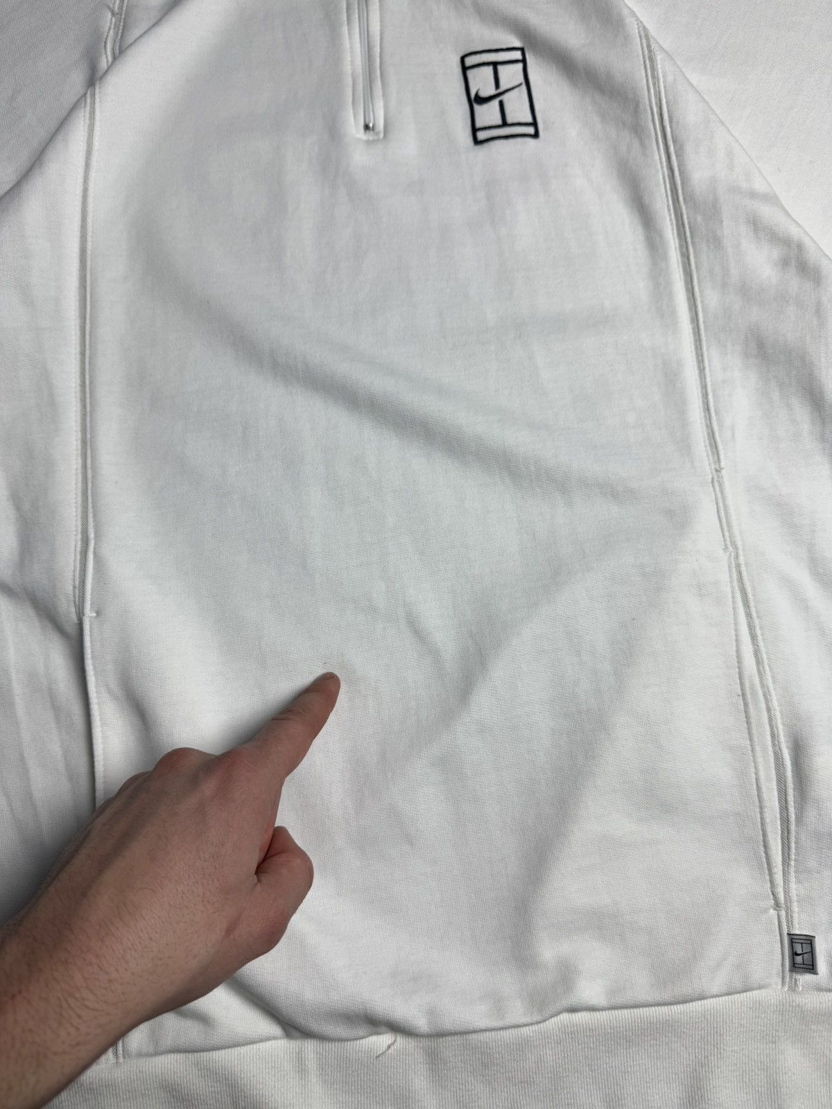Nike Vintage Nike Challenge Court 1/4 Zip Sweatshirt Size US L / EU 52-54 / 3 - 9 Thumbnail