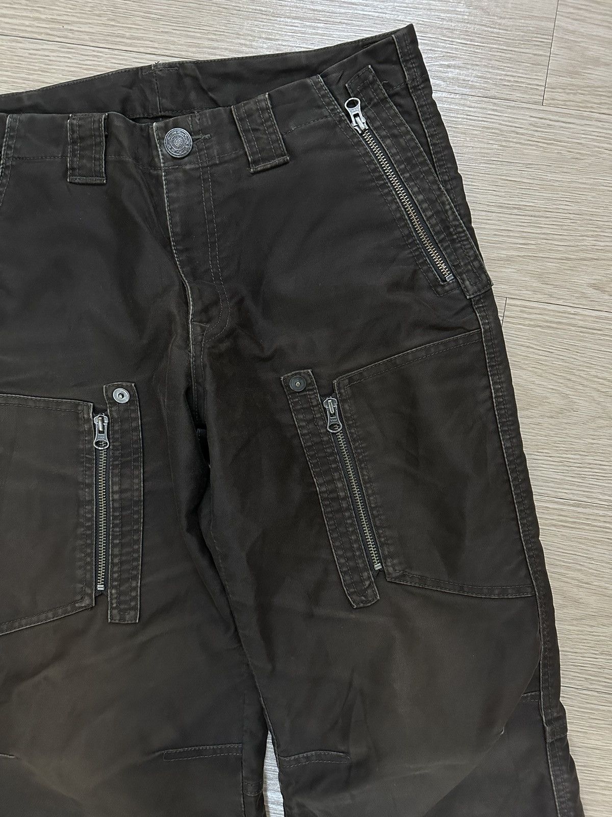 If Six Was Nine × Japanese Brand × Seditionaries Custom Culture Bondage Cargo Tactical Multi Flared Pants Size US 32 / EU 48 - 6 Thumbnail