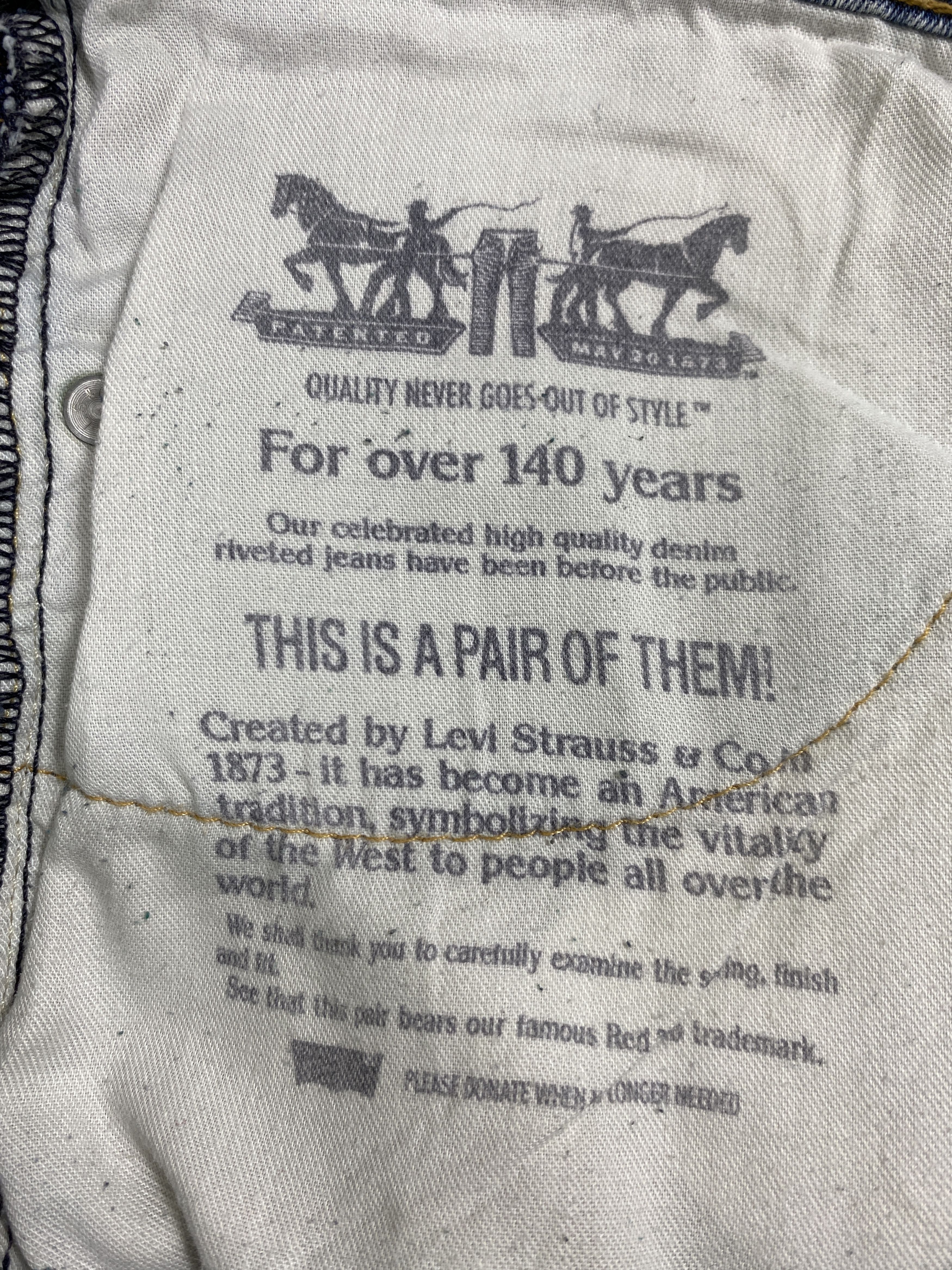 Levi's Light Blue Wash Vintage Levi's 505 33x35 Denim -JN1904 Size US 33 - 12 Thumbnail