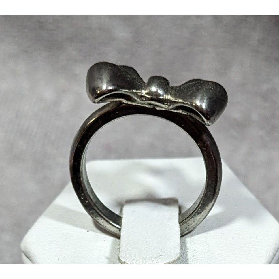 Other Vintage Coquette Silver Tone Bow Ring Size 7 1/2 Size ONE SIZE - 5 Thumbnail