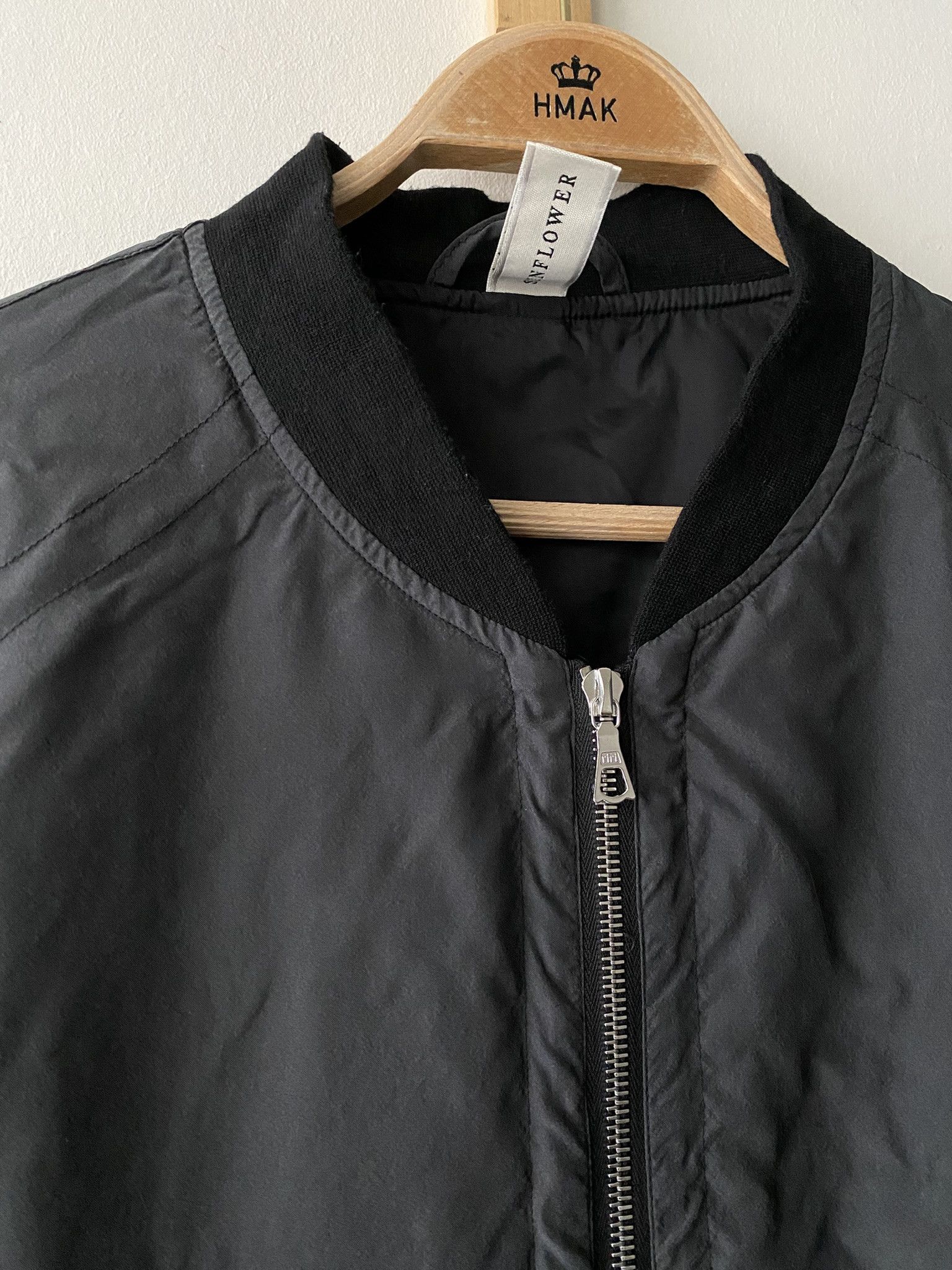 Acne Studios 50/L - Black Silk Bomber Size US M / EU 48-50 / 2 - 11 Thumbnail