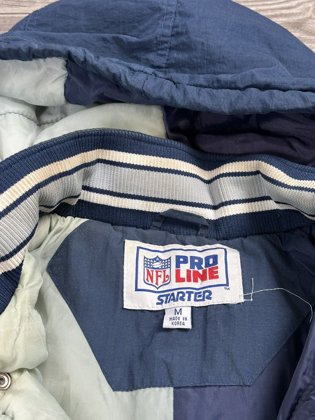 NFL × Vintage Vintage 90’s Dallas Cowboys Starter Full Zip Jacket Size US M / EU 48-50 / 2 - 8 Thumbnail