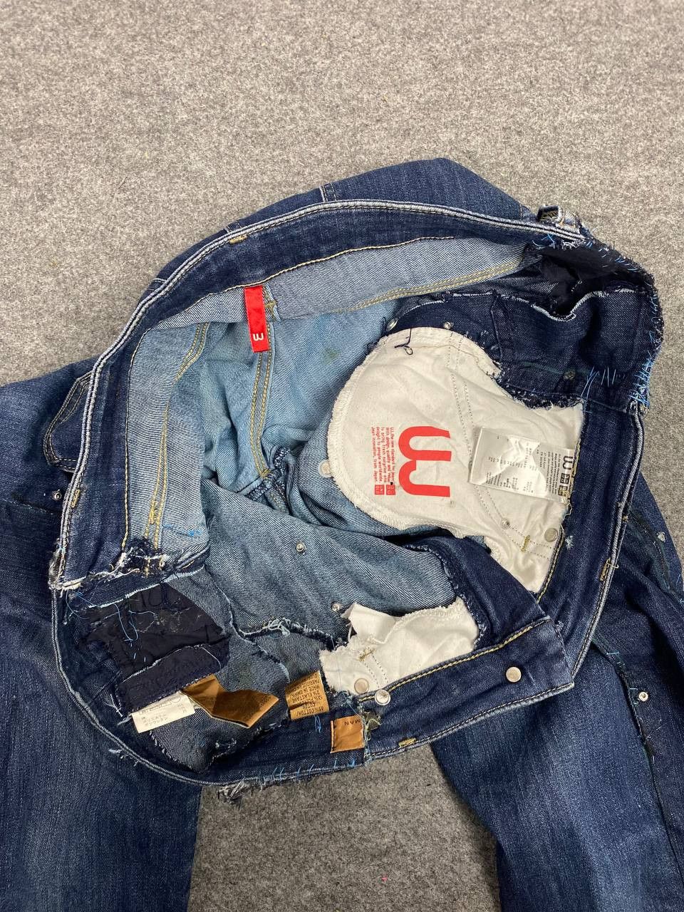 Japanese Brand × Uniqlo uniqlo japanese brands custom denim Size 41" - 19 Thumbnail