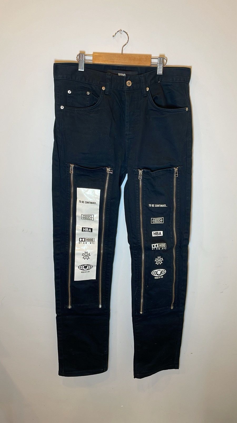 激レア 美品 HOOD BY AIR フロントジップパンツ HBA Men's Hood By Air Casual Pants | Grailed