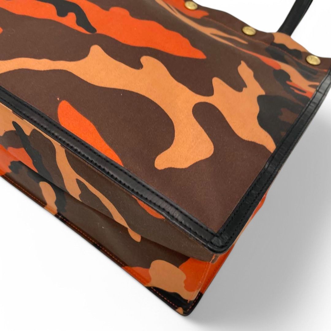 Dior Dior - Miss Tote Handbag Camo Orange Black Vintage Trotter Size ONE SIZE - 9 Thumbnail