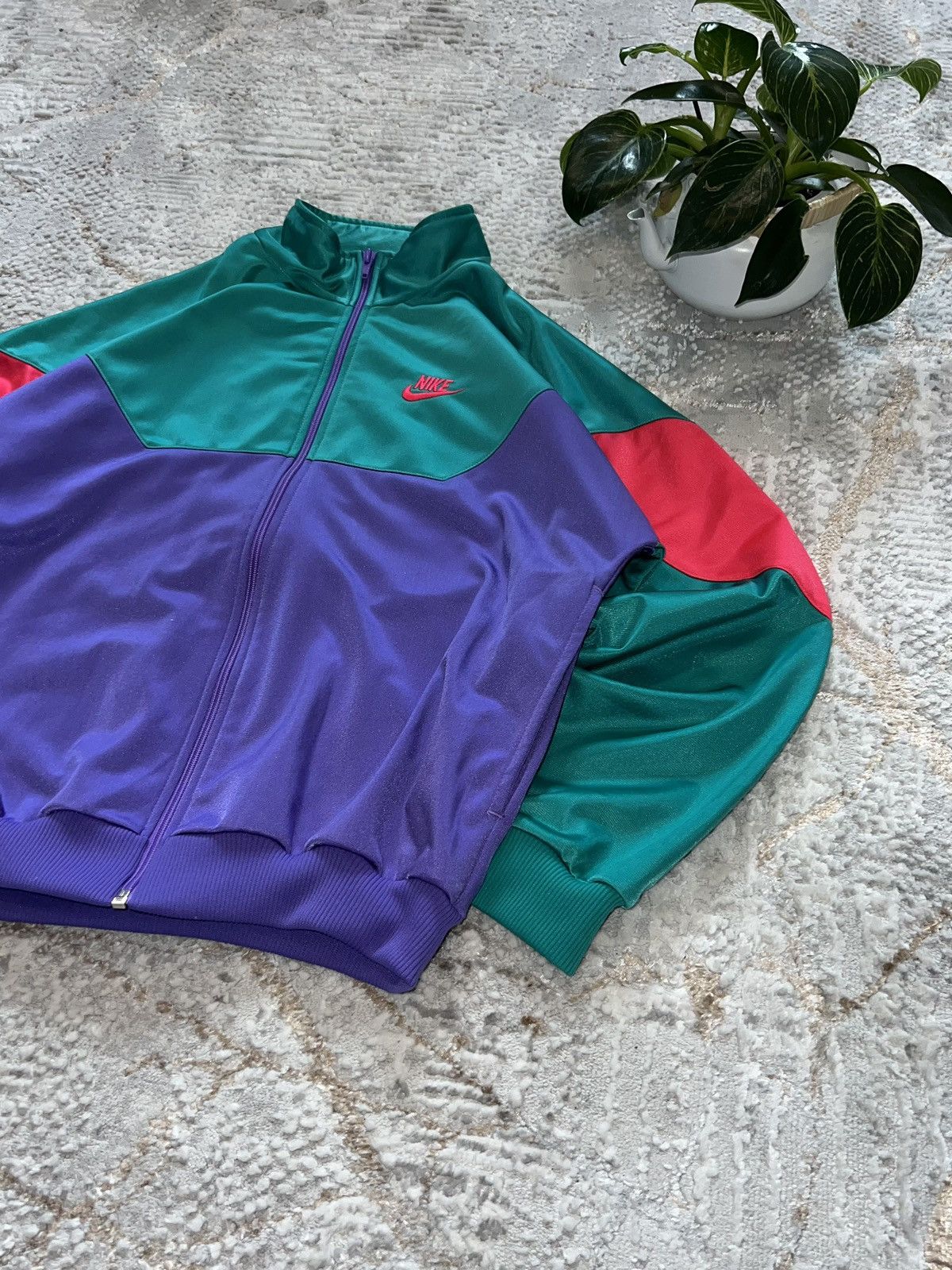 Nike × Vintage NIKE VINTAGE 90S ZIP SWEATSHIRT BOXY FIT Y2K CREWNECK Size US S / EU 44-46 / 1 - 4 Thumbnail