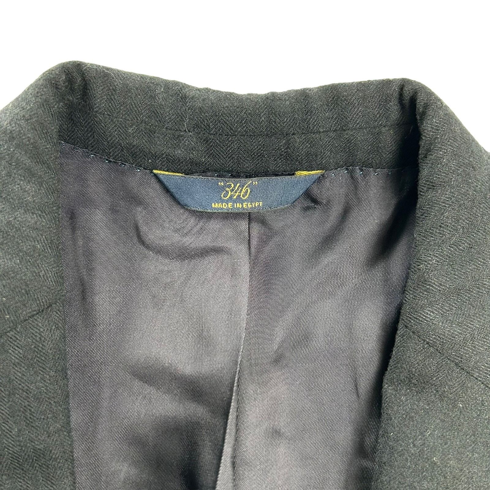 Brooks Brothers Brooks Brothers 346 Men’s Stretch Flannel Suit Black Herring Size 44L - 2 Thumbnail