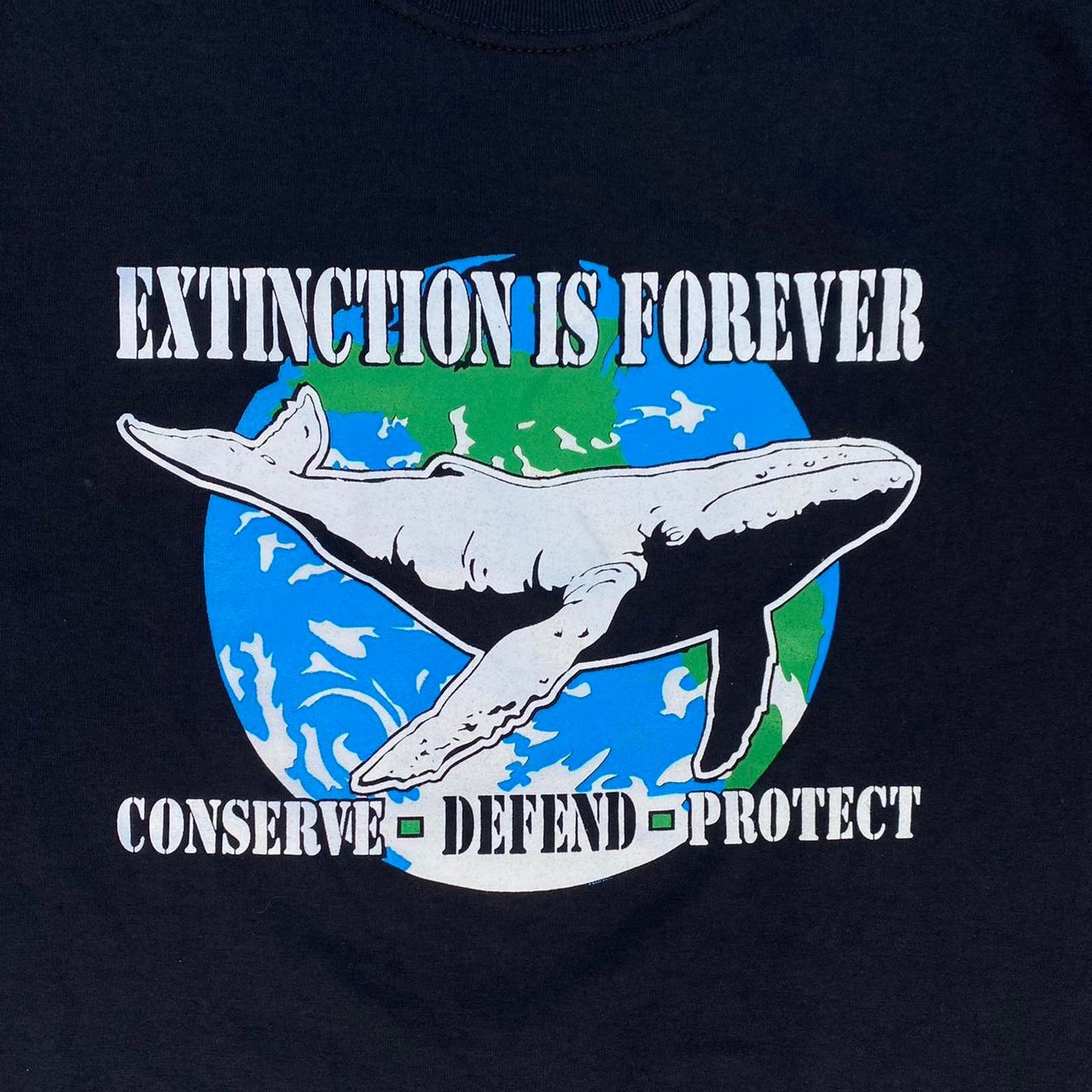 Jerzees × LSDworldpeace × Vintage Save The Oceans Save The Planet T Shirt! Recycling T shirt. Size M / US 6-8 / IT 42-44 - 4 Thumbnail