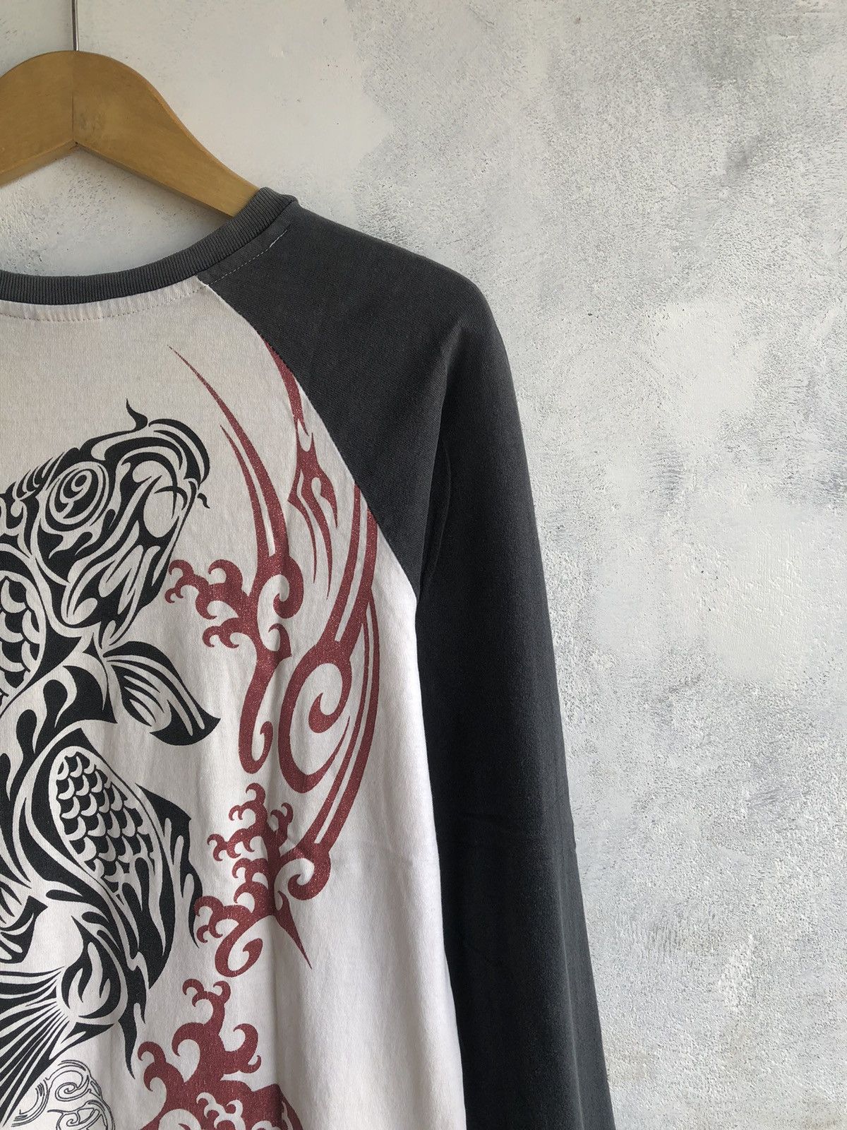 If Six Was Nine Japan Gothic Poem LongSleeve Sukajan Style Size US L / EU 52-54 / 3 - 4 Thumbnail