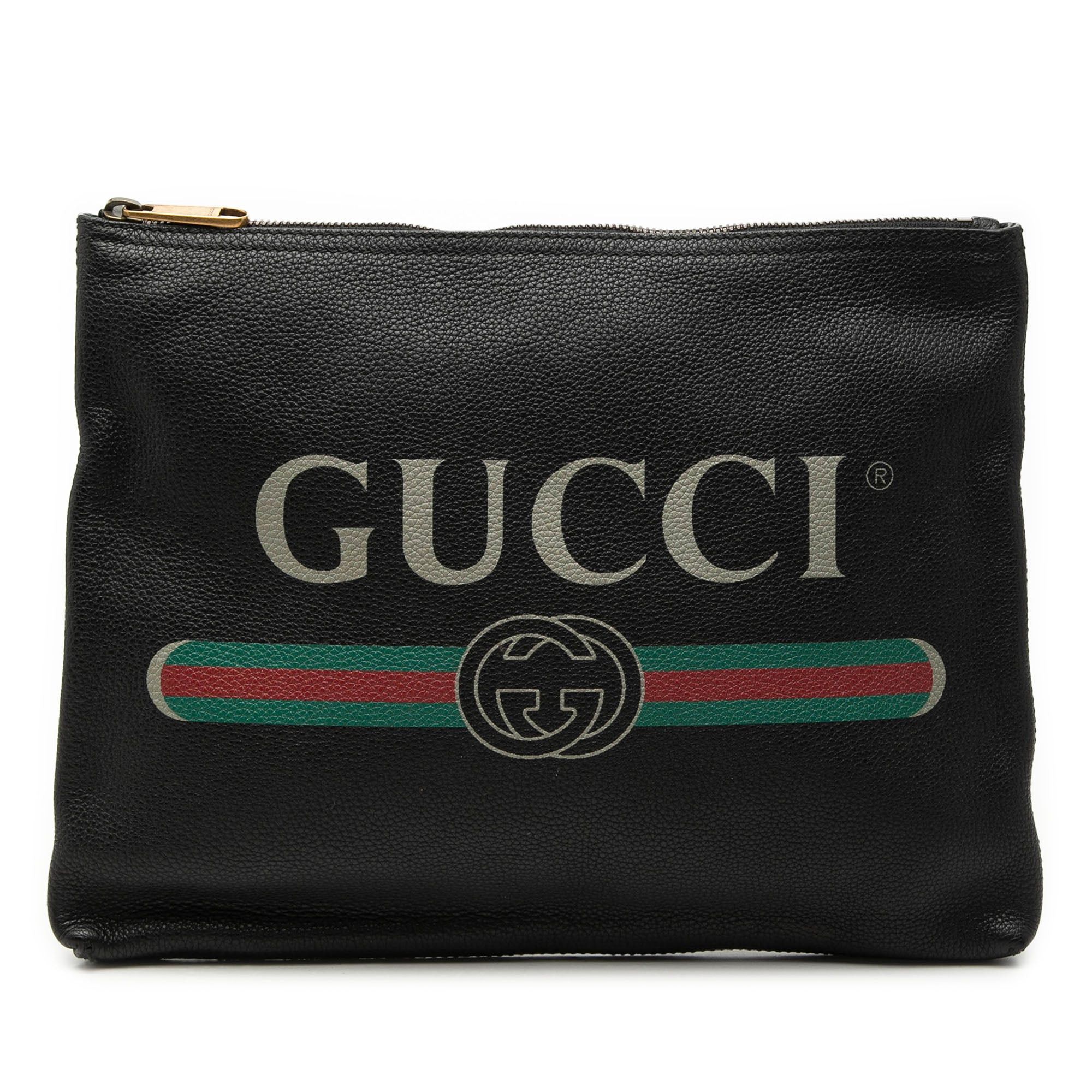 Gucci Medium Calfskin Logo Portfolio Clutch Size ONE SIZE - 1 Thumbnail