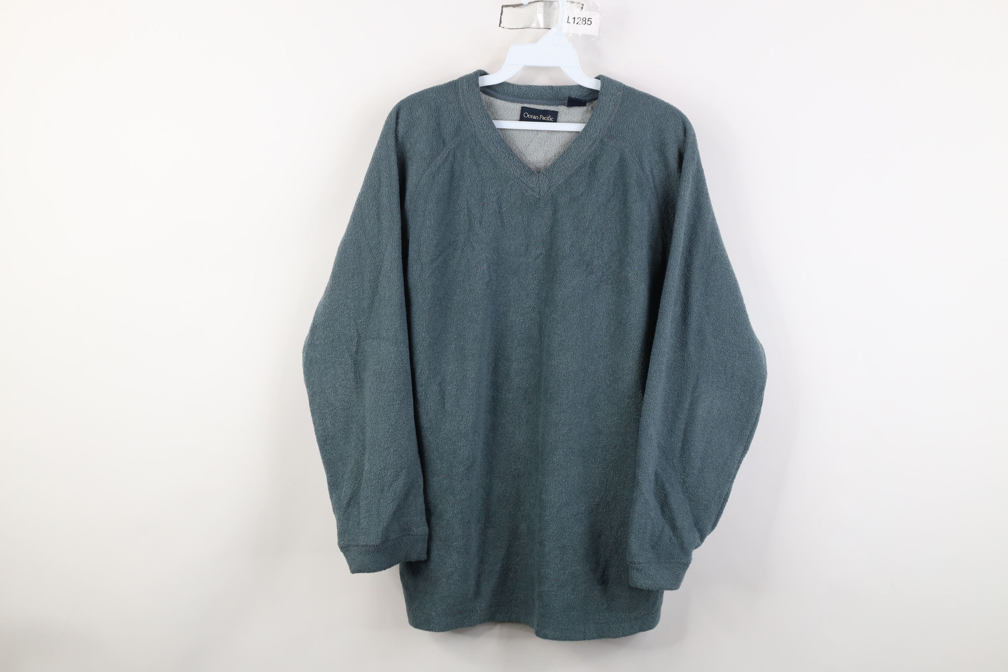Ocean Pacific Vintage 90s Y2K Ocean Pacific Surfing Terry Cloth Sweater Size US L / EU 52-54 / 3 - 1 Thumbnail
