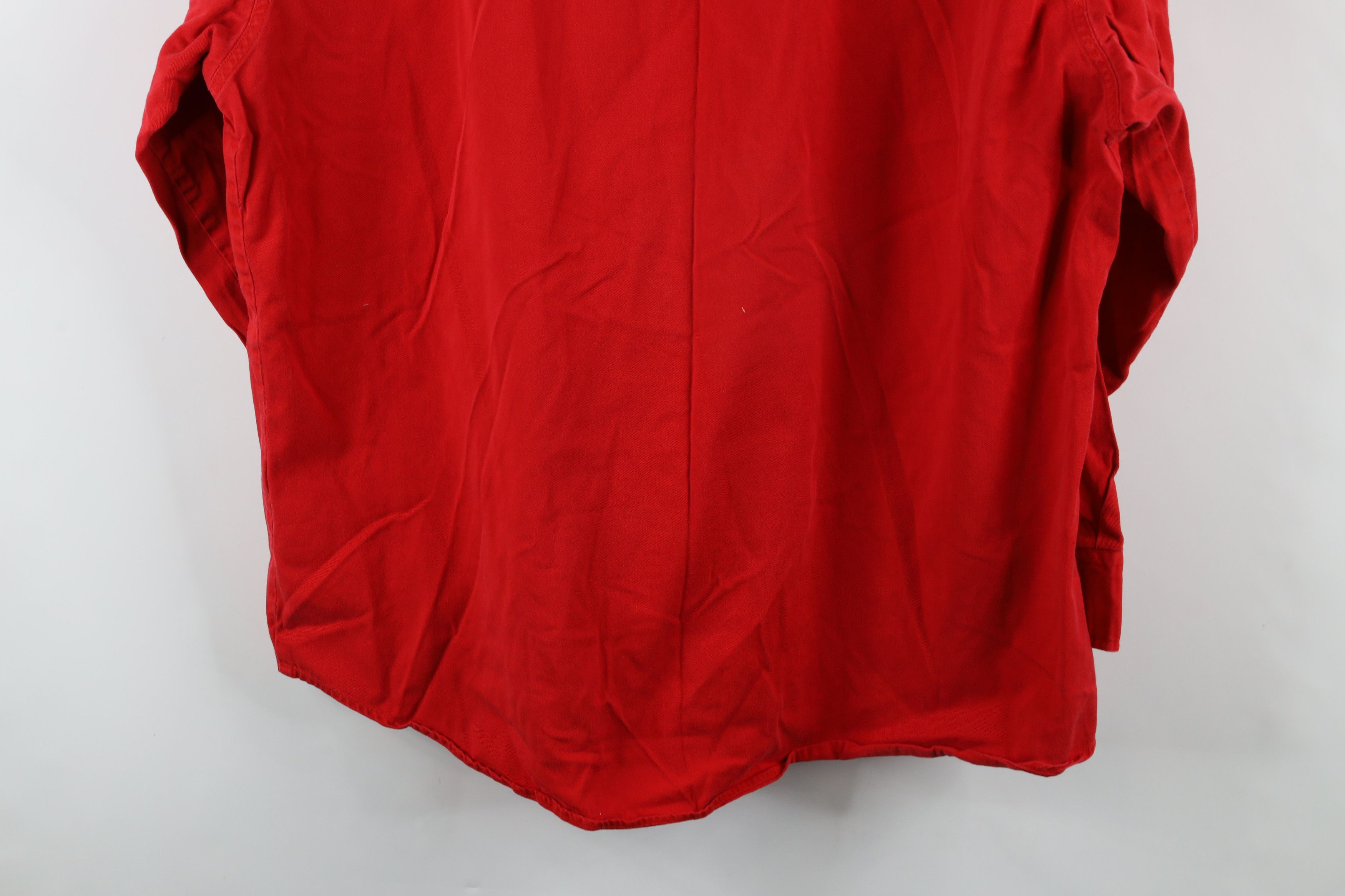 Vintage Vintage 90s Streetwear Collar Western Button Down Shirt Red Size US XXL / EU 58 / 5 - 14 Thumbnail