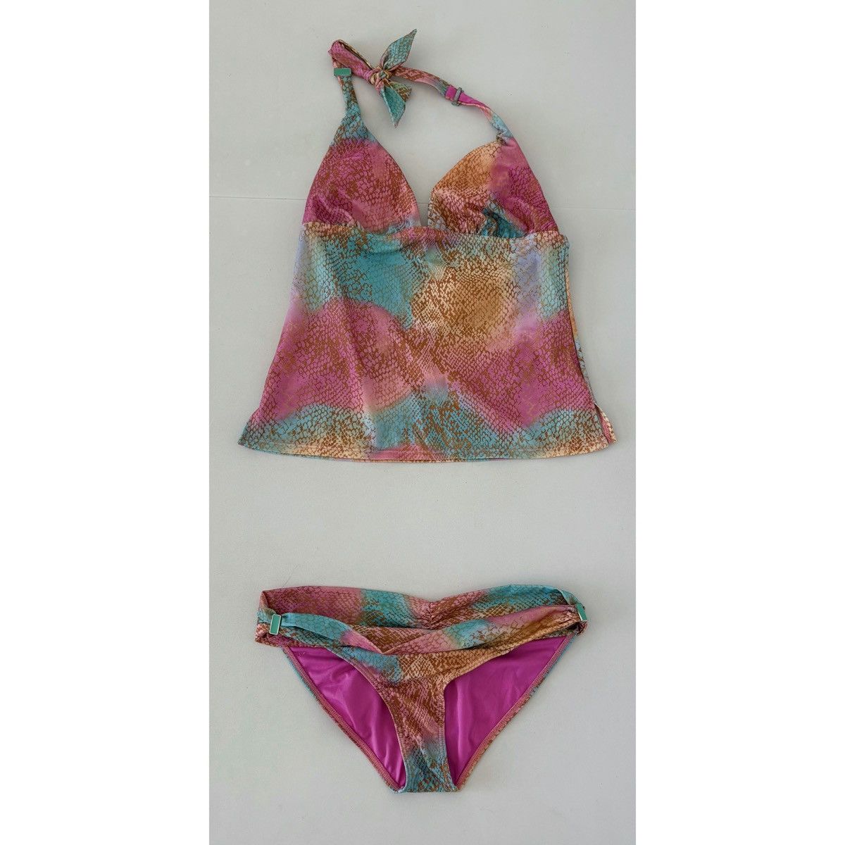 Other Raisins Snakeskin Tankini Top Bottoms Swimwear Set Size S ✨ Size S / US 4 / IT 40 - 1 Thumbnail