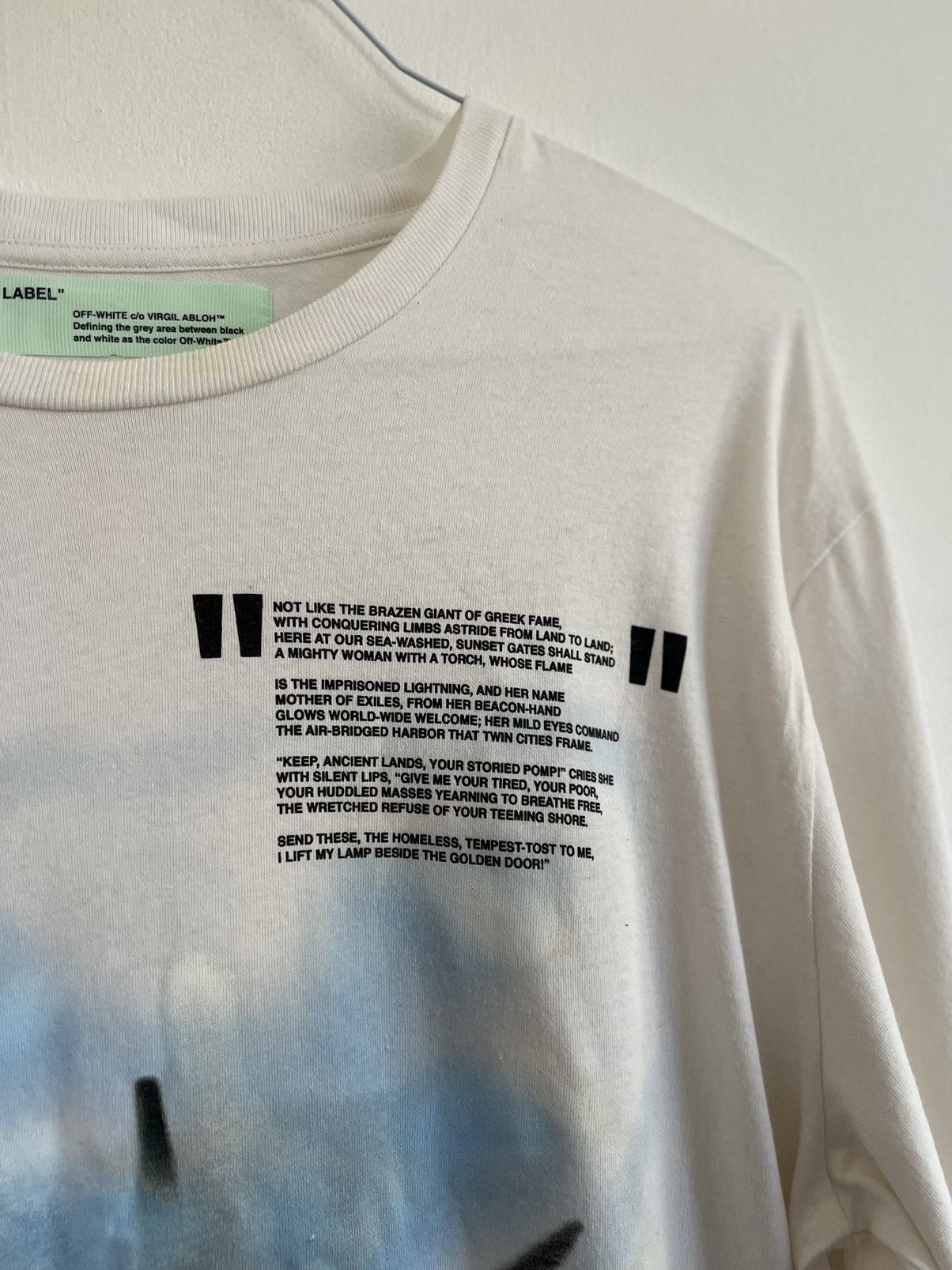 Off-White × Virgil Abloh Off white Statue OF Liberty Long Sleeve TEE Size US L / EU 52-54 / 3 - 6 Thumbnail