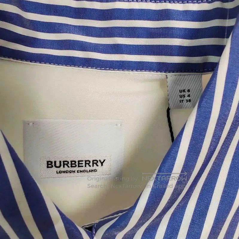 Burberry Burberry White Silk Women's Shirt. Size L / US 10 / IT 46 - 4 Thumbnail