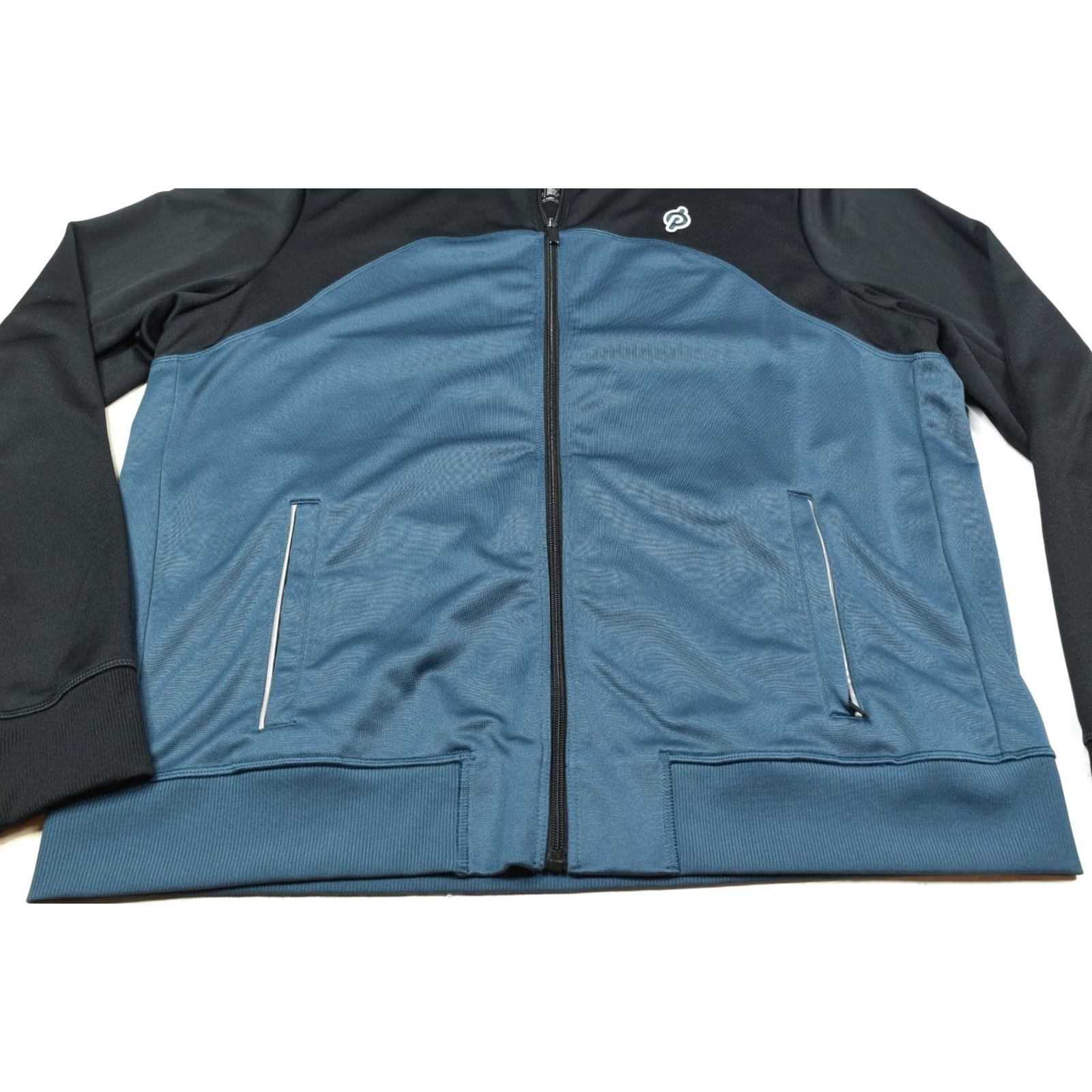 Vintage FourLaps x Peloton Track Jacket Mens XL Blue Black Long Sleeve Full-Zip Activewear Size US XL / EU 56 / 4 - 4 Thumbnail