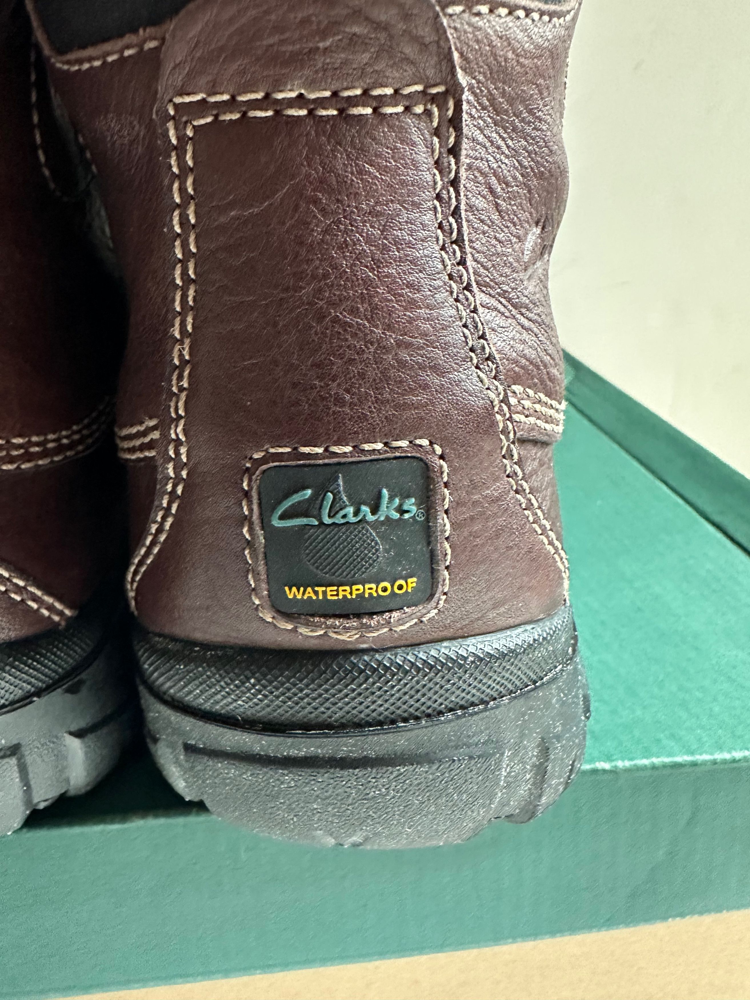 Clarks Clarks Leather Fidalgo Waterproof Boots - Brown - Size 14 Size US 14 / EU 47 - 5 Thumbnail