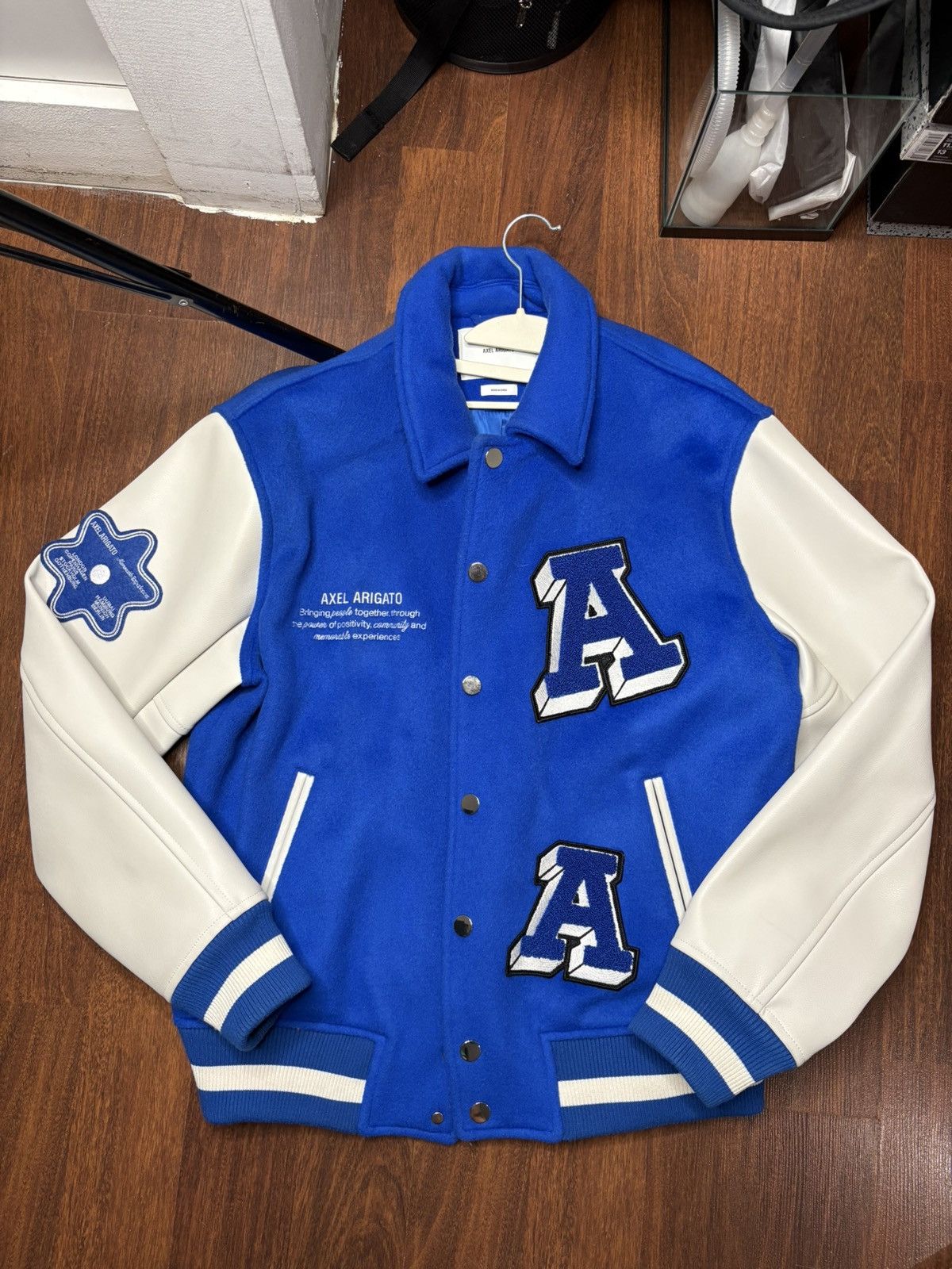 Axel Arigato Axel Arigato Varsity Jacket — Blue Size US M / EU 48-50 / 2 - 1 Thumbnail