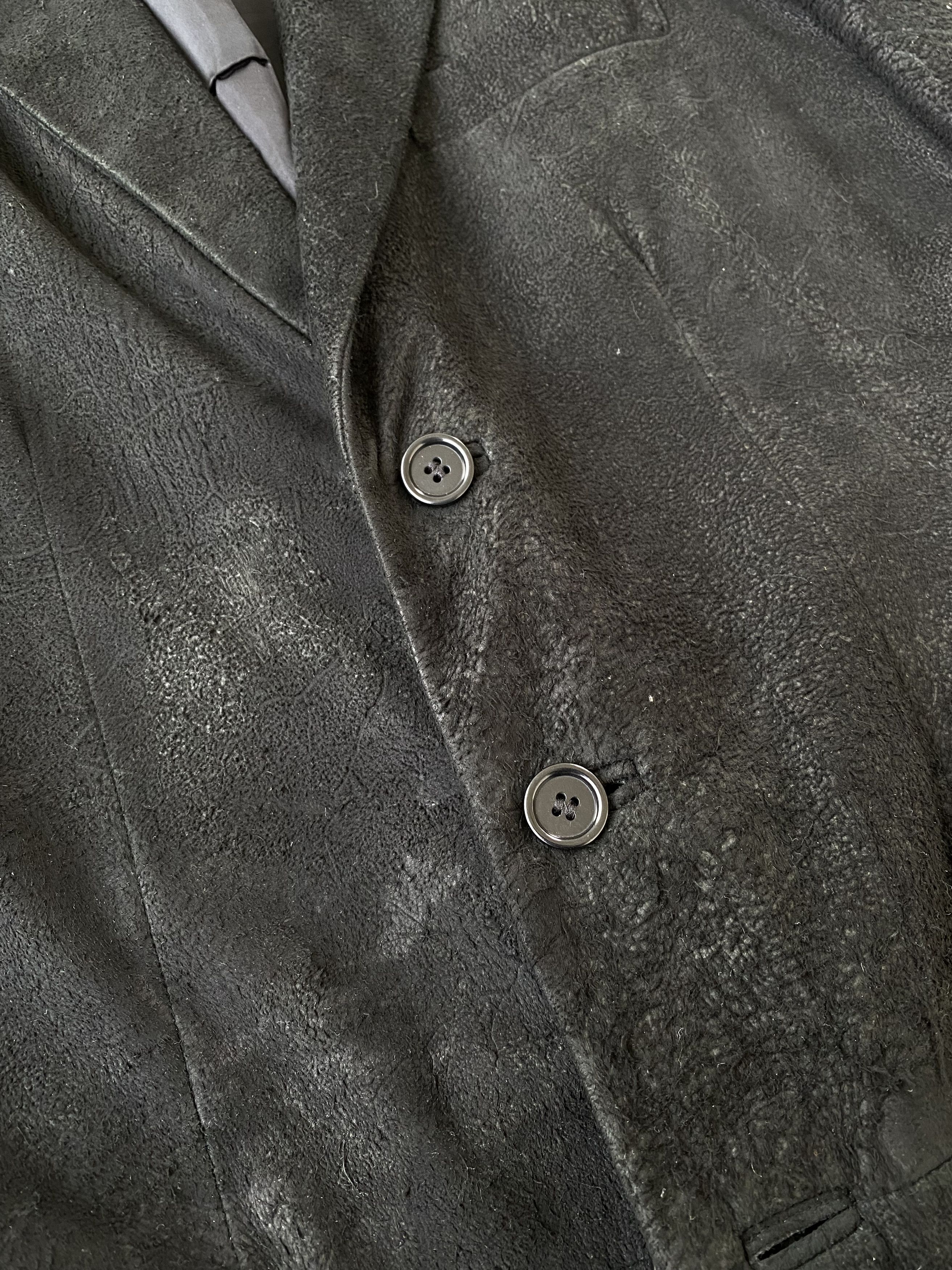 Helmut Lang FW01 Blistered Leather Blazer Size US M / EU 48-50 / 2 - 6 Thumbnail