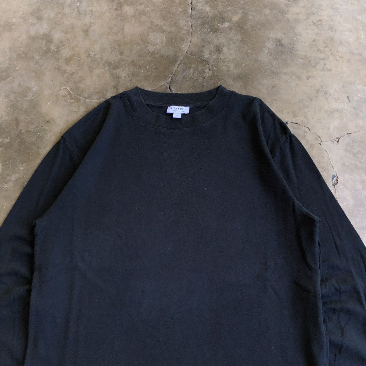 Sunspel 🇯🇵 2000s Sunspel Basic Longslevee T-shirt Black Designer Size US M / EU 48-50 / 2 - 2 Thumbnail