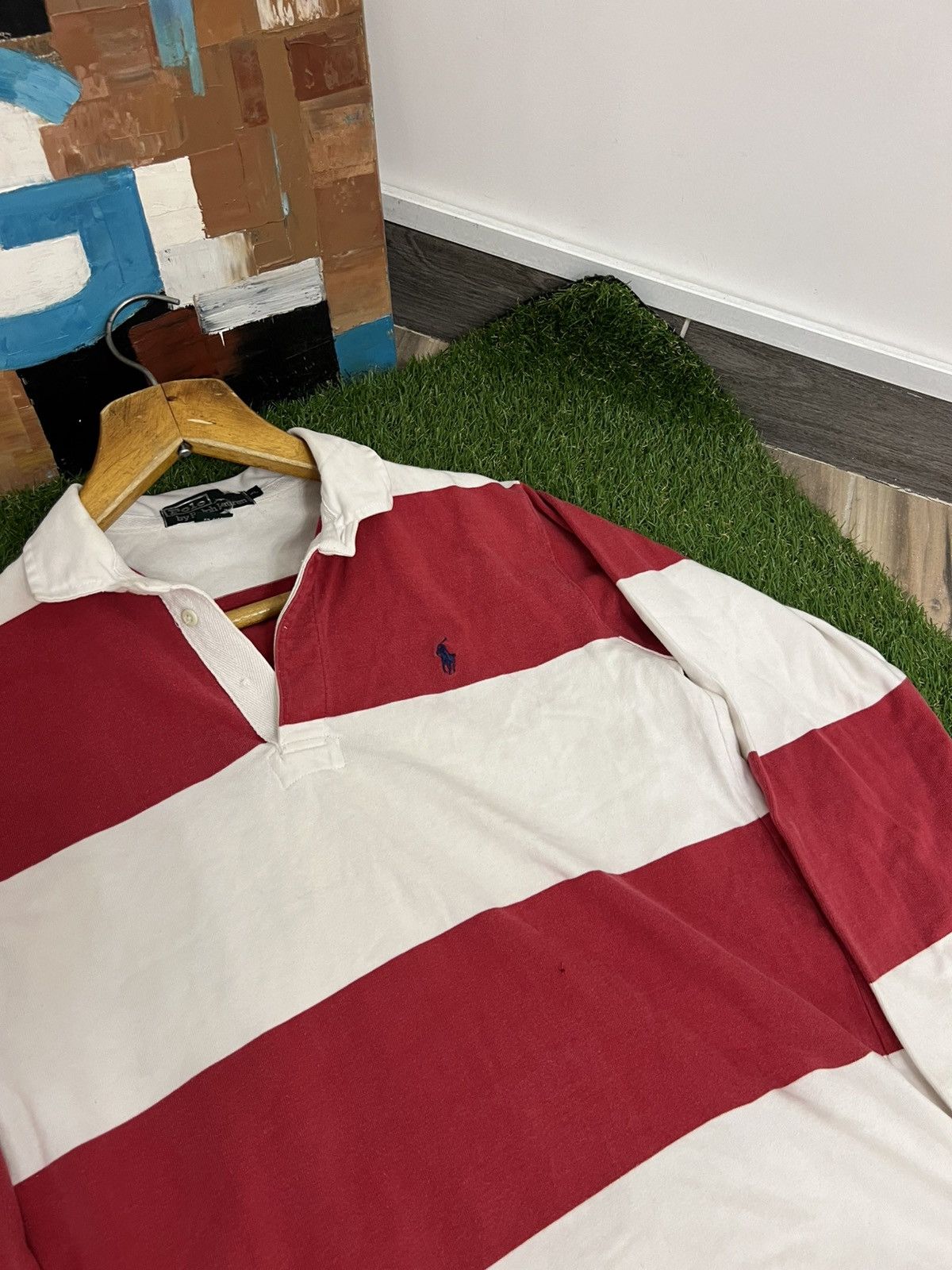 Vintage Vintage Polo Ralph Lauren rugby long sleeve 90s rare y2k Size US M / EU 48-50 / 2 - 3 Thumbnail