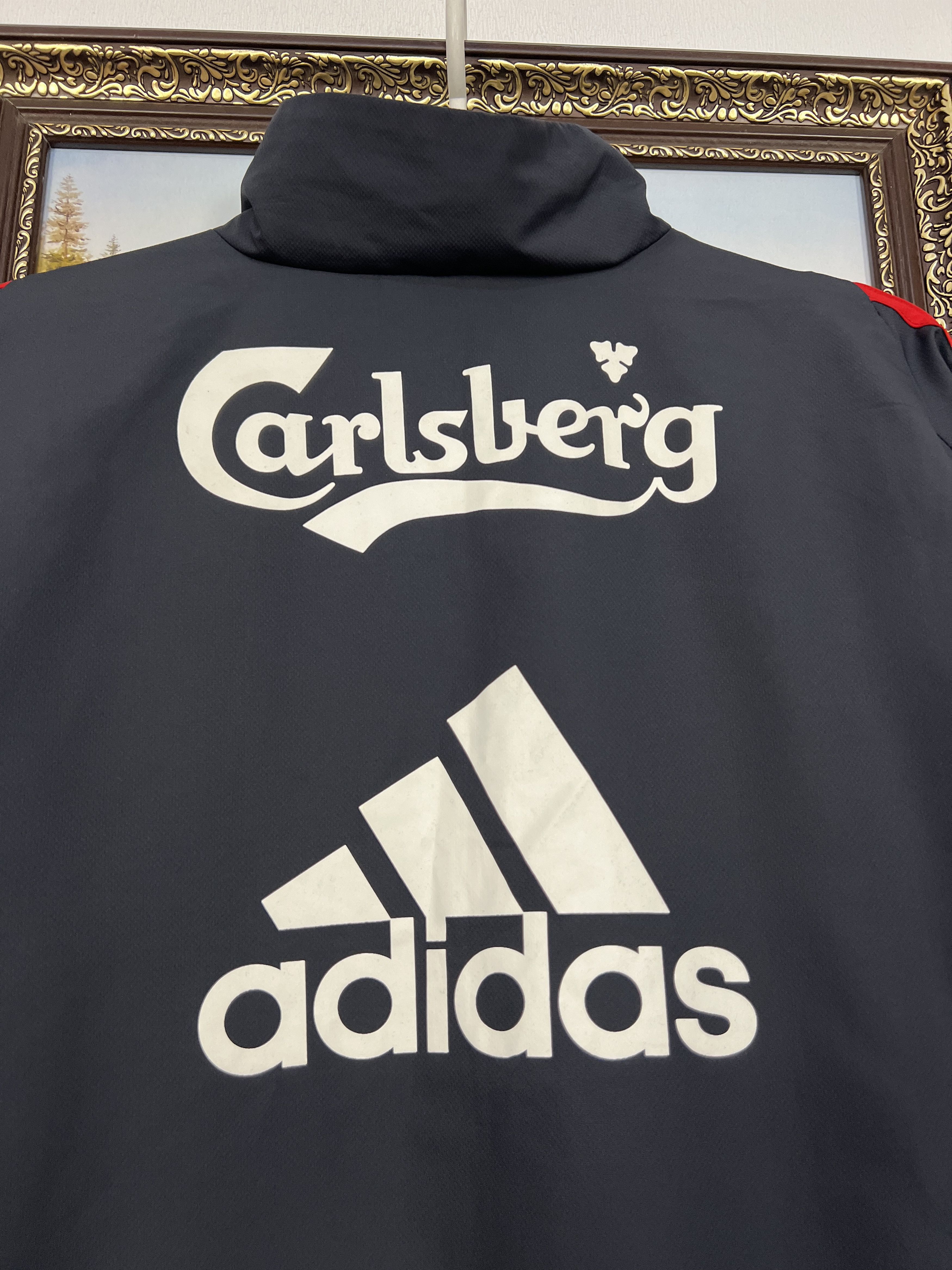 Adidas Vintage Adidas Liverpool Football Train Jacket Soccer Mens Size US L / EU 52-54 / 3 - 15 Thumbnail