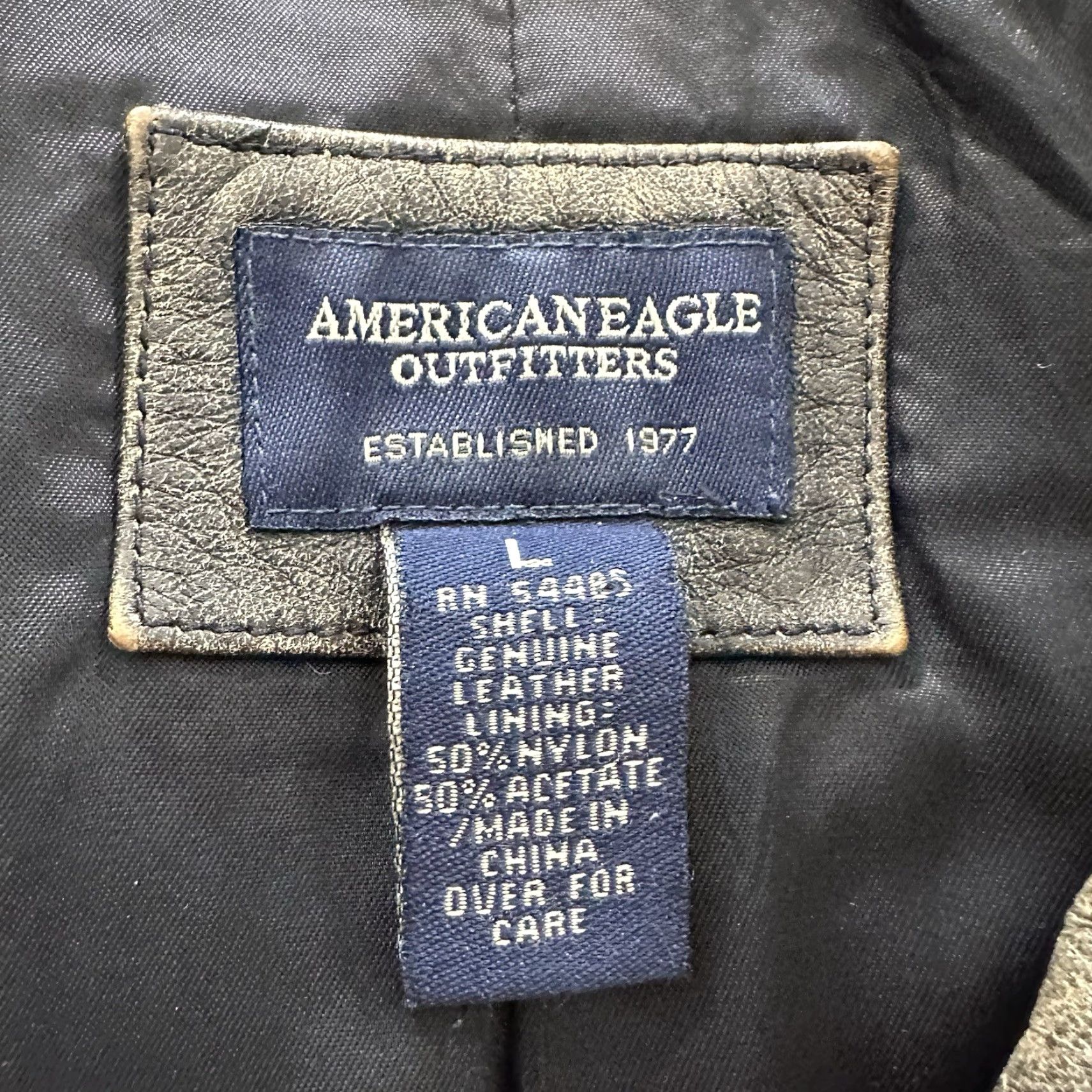 American Eagle Outfitters American Eagle Outfitters Leather Jacket Womens L Brown Distressed Grunge Y2K Vintage Coat Jacket Size L / US 10 / IT 46 - 3 Thumbnail