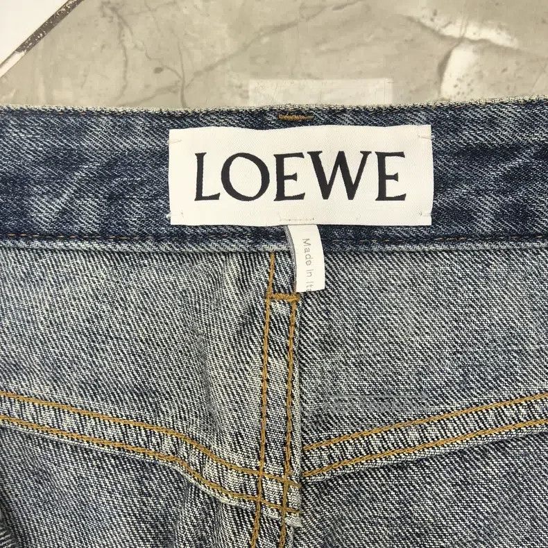 Loewe Loewe Cotton loose washed hollow diagonal jeans Size US 32 / EU 48 - 8 Thumbnail
