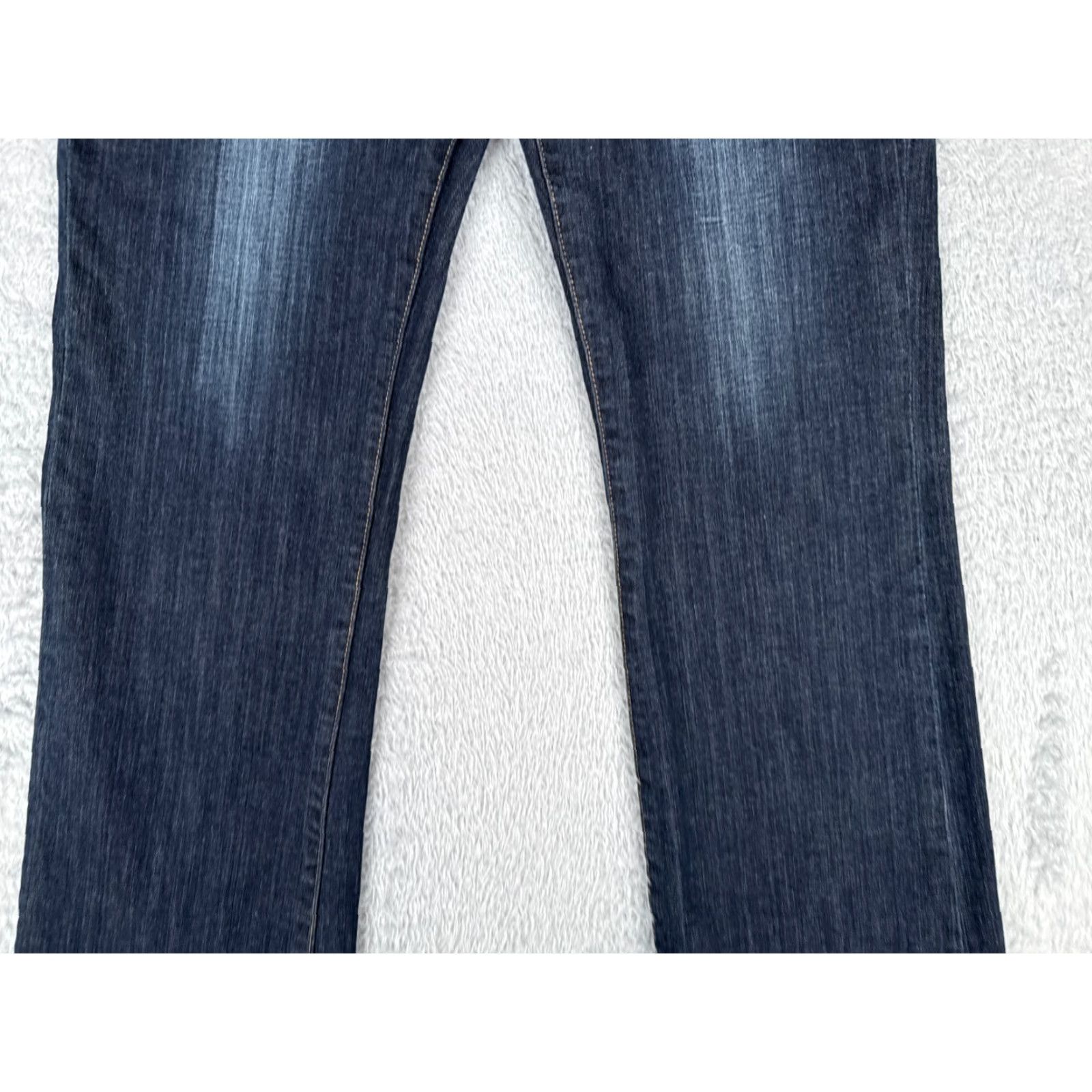 Denime Clash Jeans Womens 15 Blue Dark Denim Bootcut Mid Rise Cotton 33x31 Size 36" / US 14 / IT 50 - 3 Thumbnail