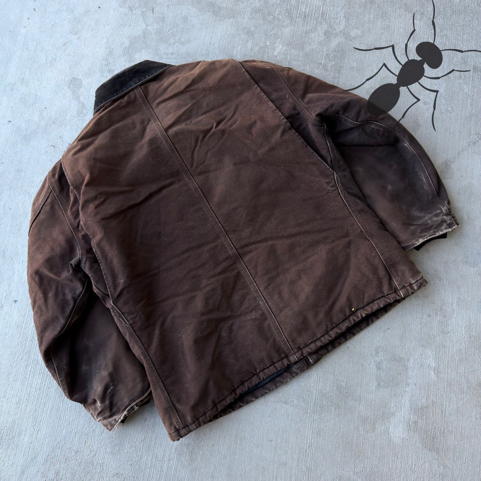 Carhartt × Vintage Vintage Y2K Carhartt C26 DKB brown chore coat work jacket Size US XL / EU 56 / 4 - 5 Thumbnail