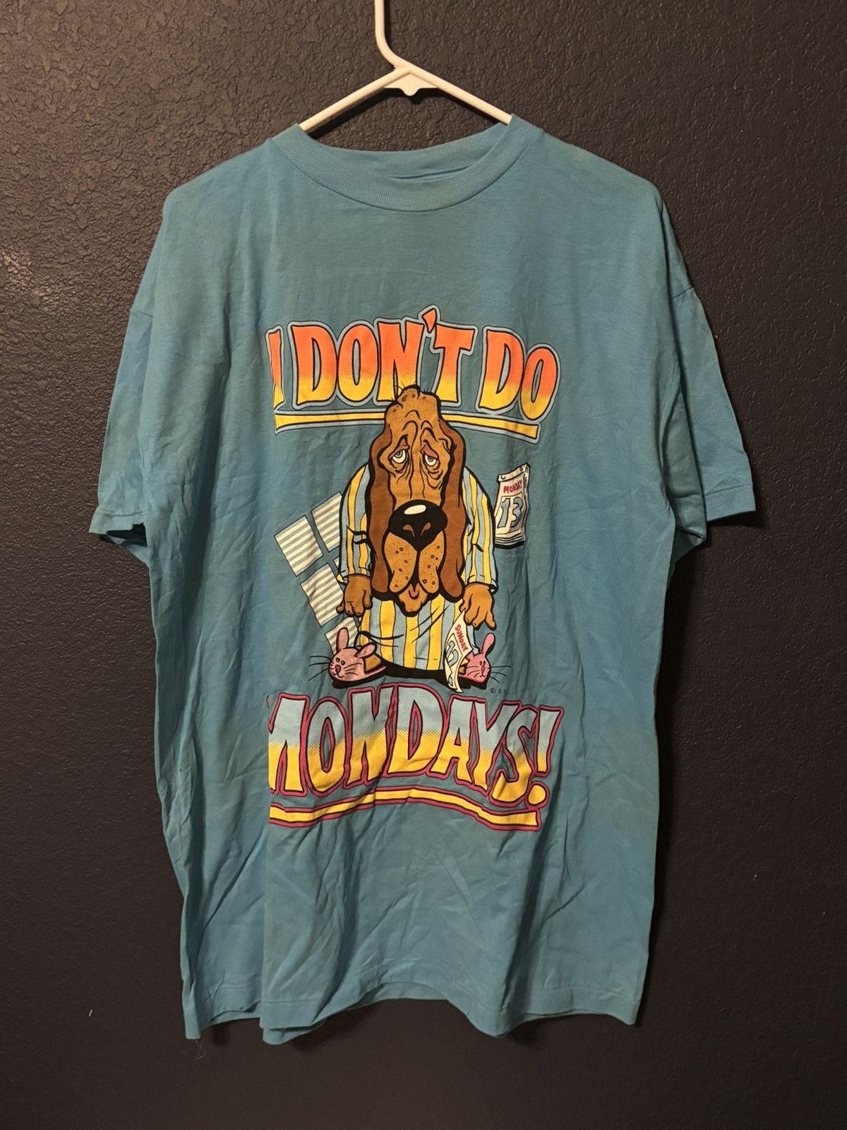 Vintage Vintage I Don’t Do Mondays Tee Size US XL / EU 56 / 4 - 1 Thumbnail