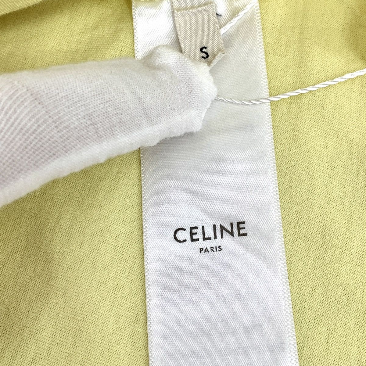 Celine Celine Collection Pale Yellow Short Sleeve T-shirt K26WX Size S / US 4 / IT 40 - 7 Thumbnail