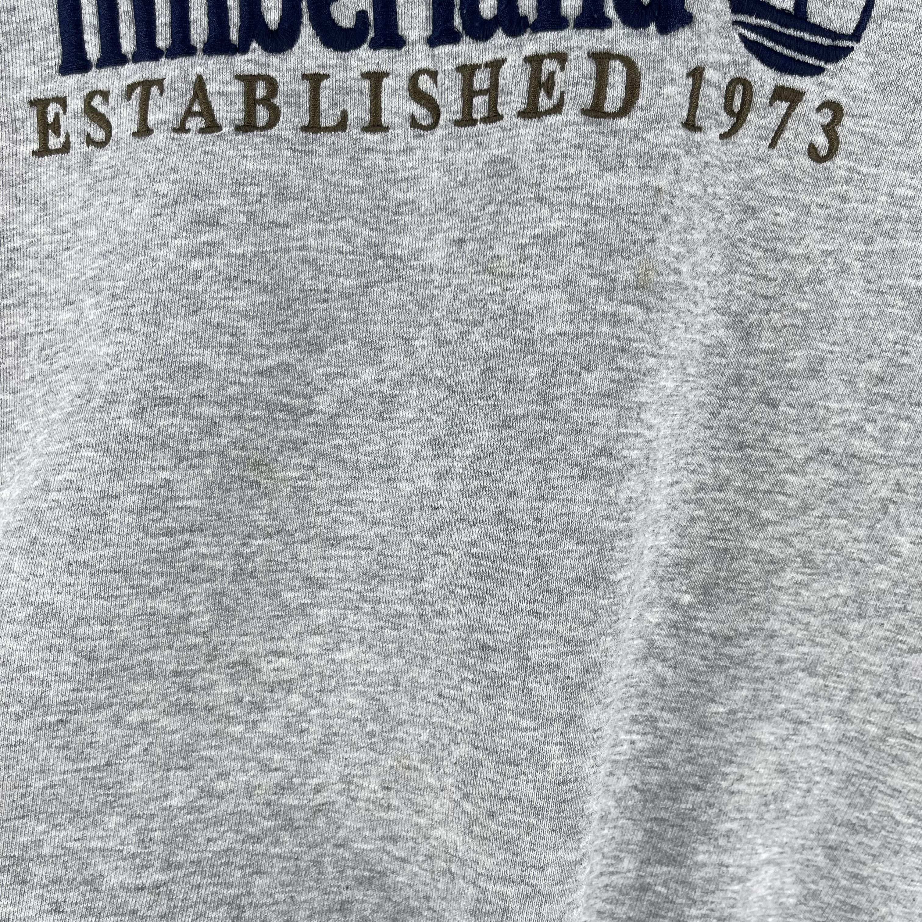 Timberland Vintage 90s TIMBERLAND Embroidery Logo Sweatshirt Size US M / EU 48-50 / 2 - 4 Thumbnail