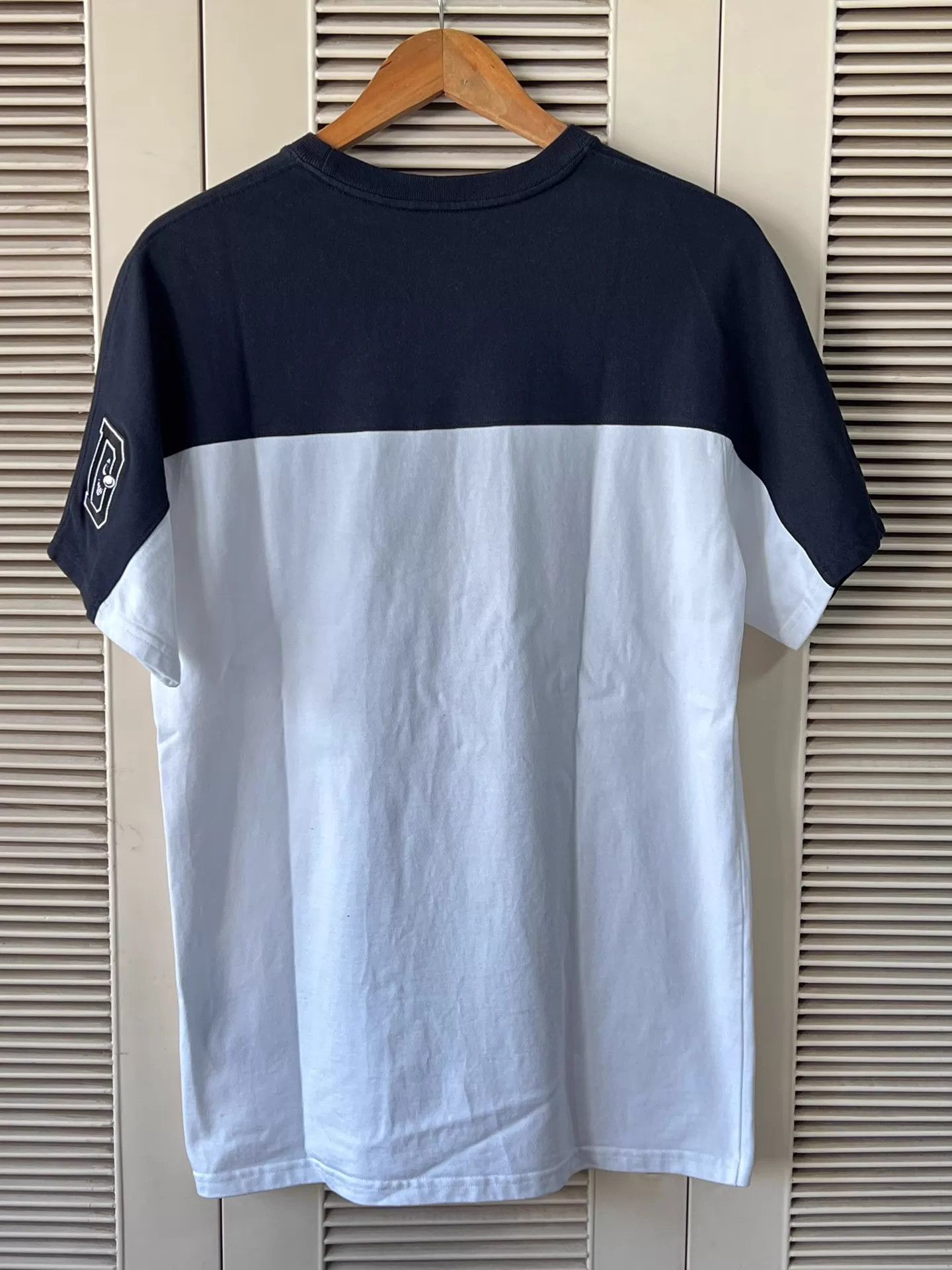 Dior Dior Black/White Colorblock Big Logo Sleeve Embro Tee M Size US M / EU 48-50 / 2 - 2 Thumbnail