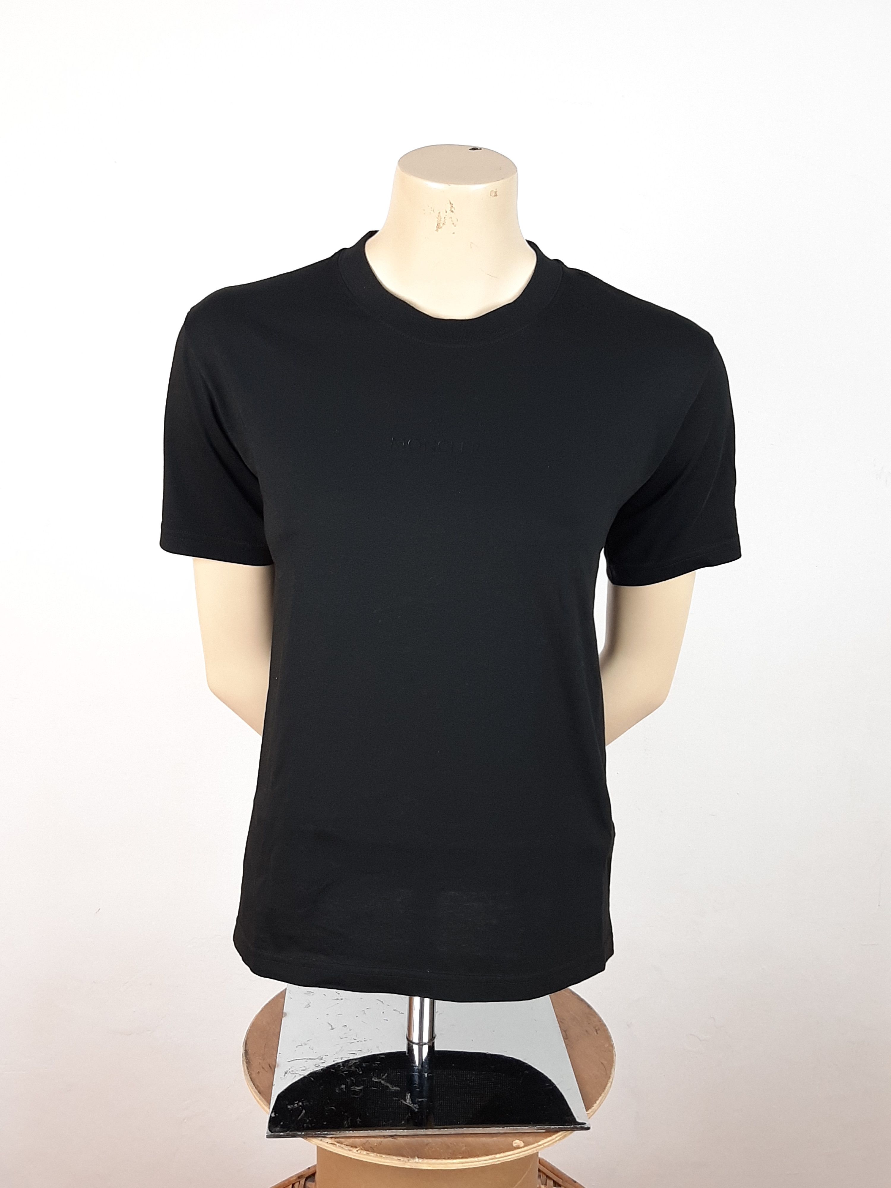 Moncler T-Shirt Black Women's Size S Mesh Back